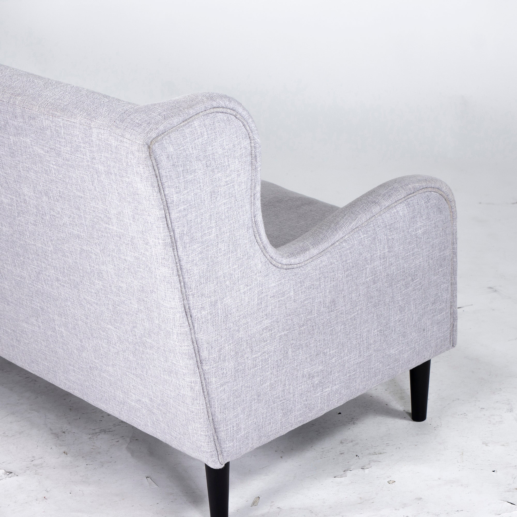 Francfranc Sofa Fierre 3P Light Gray w180 with Ottoman Couch Sofa High Back Sofa