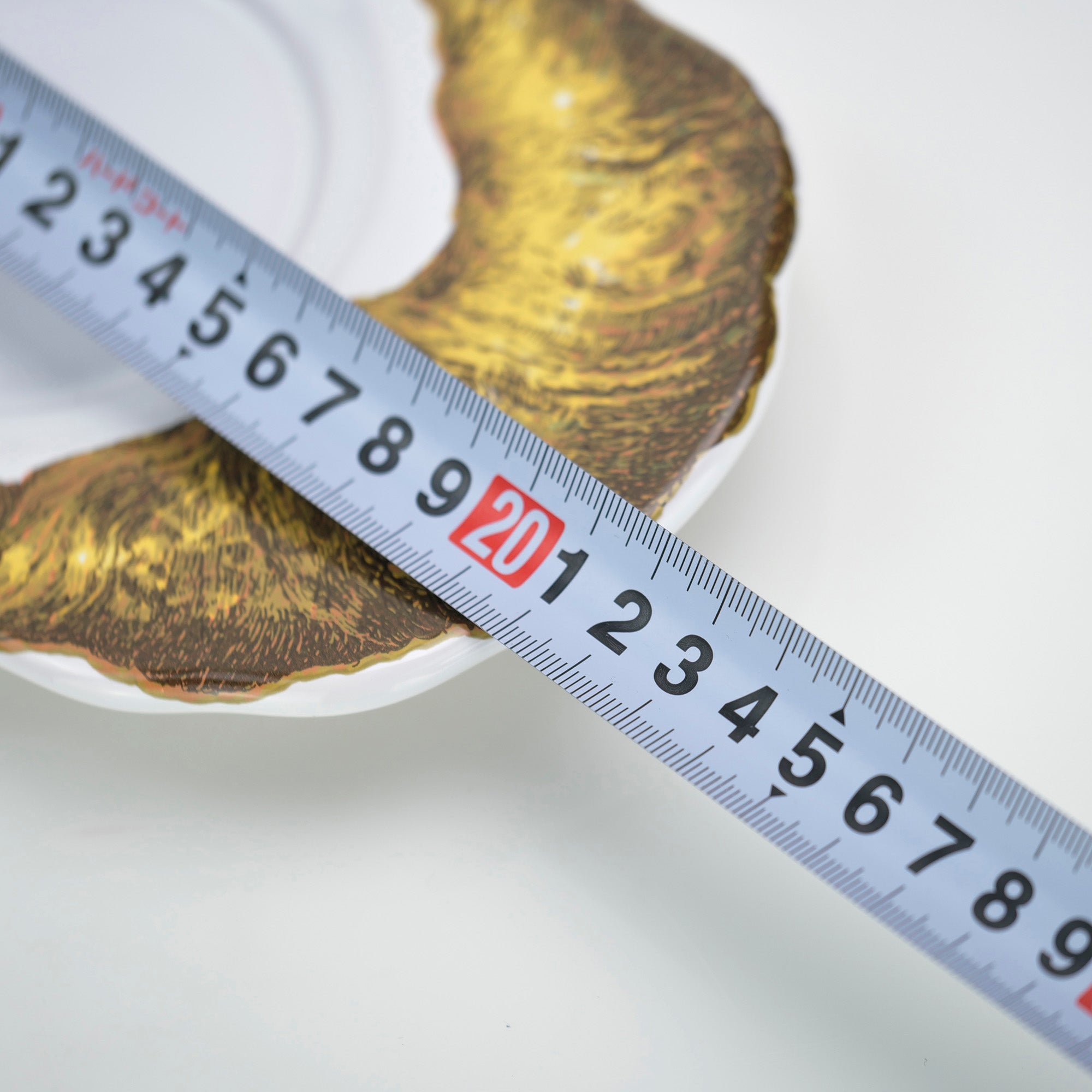 Estello French porcelain tableware, saucer and plate, croissant pattern