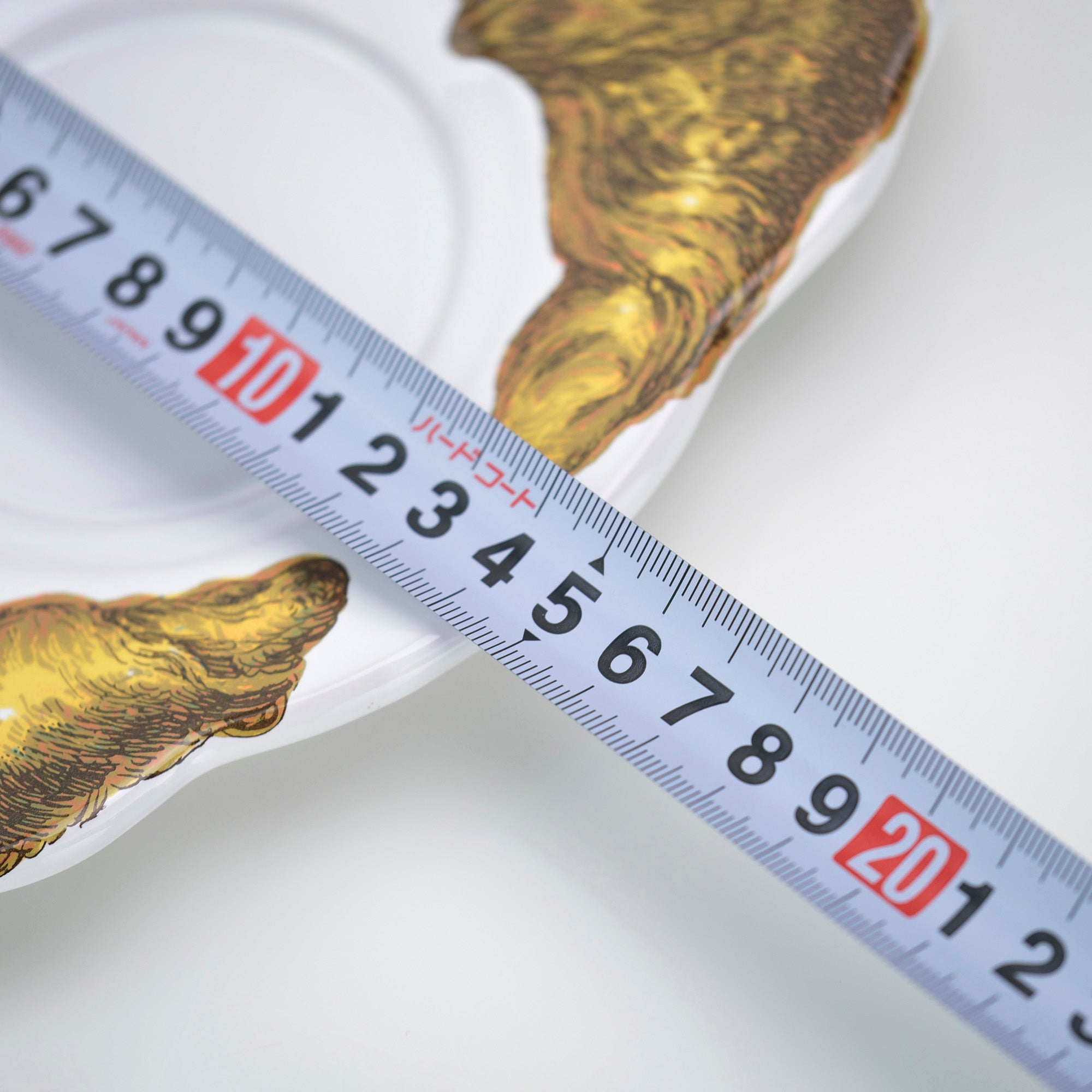 Estello French porcelain tableware, saucer and plate, croissant pattern