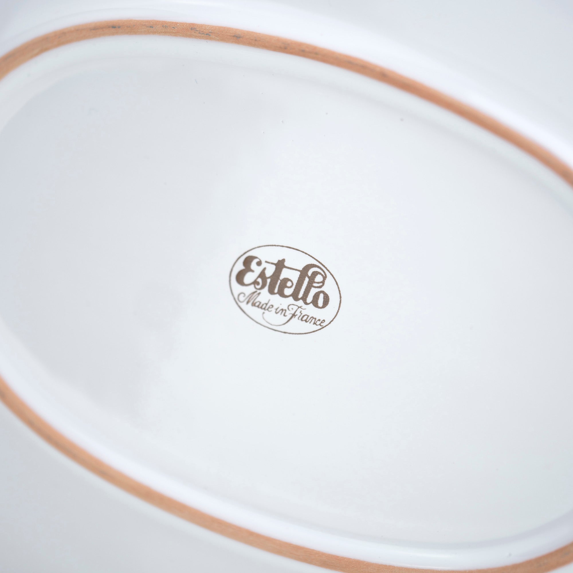 Estello French Porcelain Tableware Plates, Cheese Pattern, Set of 2