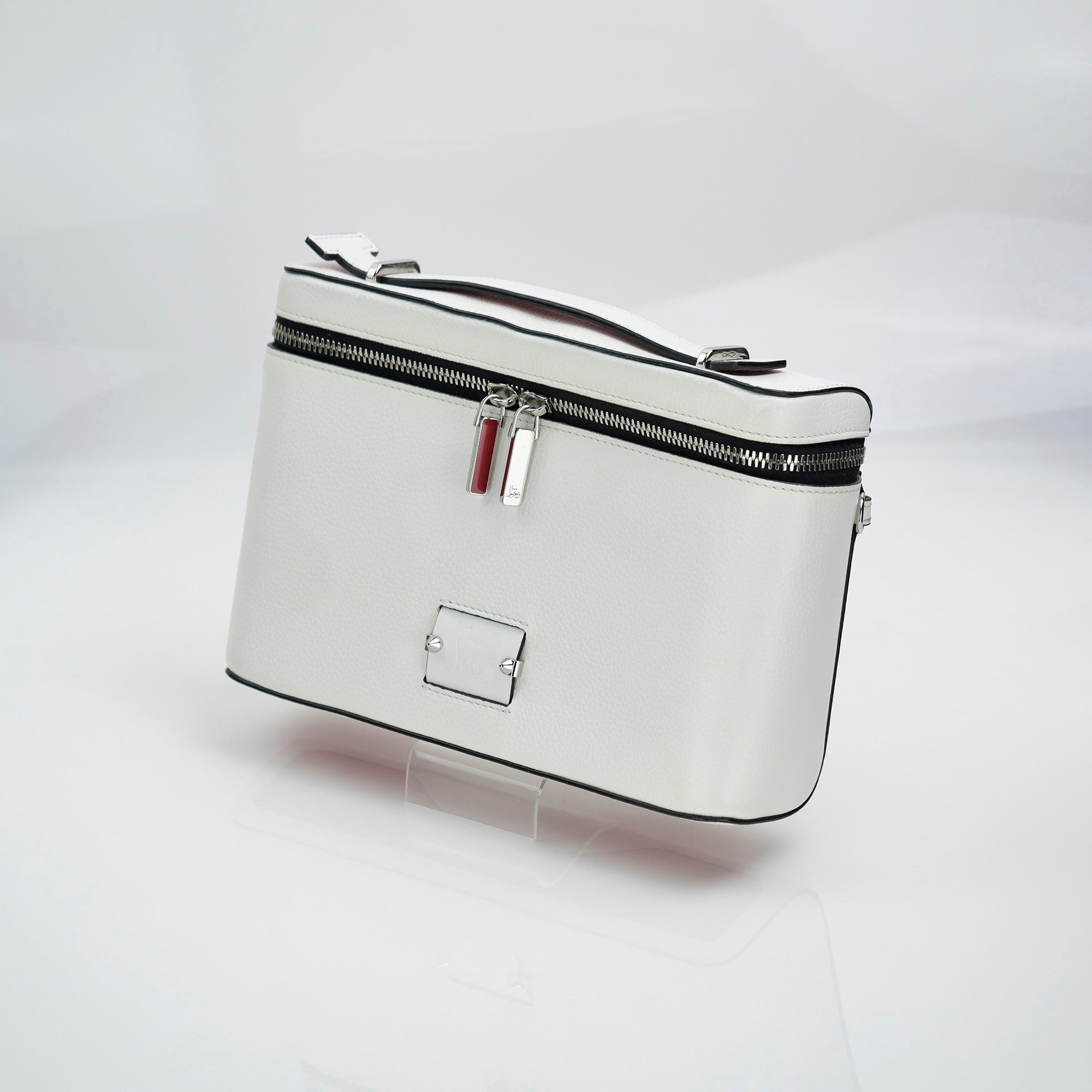 クリスチャンルブタン キピポーチ CHRISTIAN LOUBOUTIN KYPIPOUCH クロスボディ ショルダーバッグ 2WAY カーフレザー ホワイト