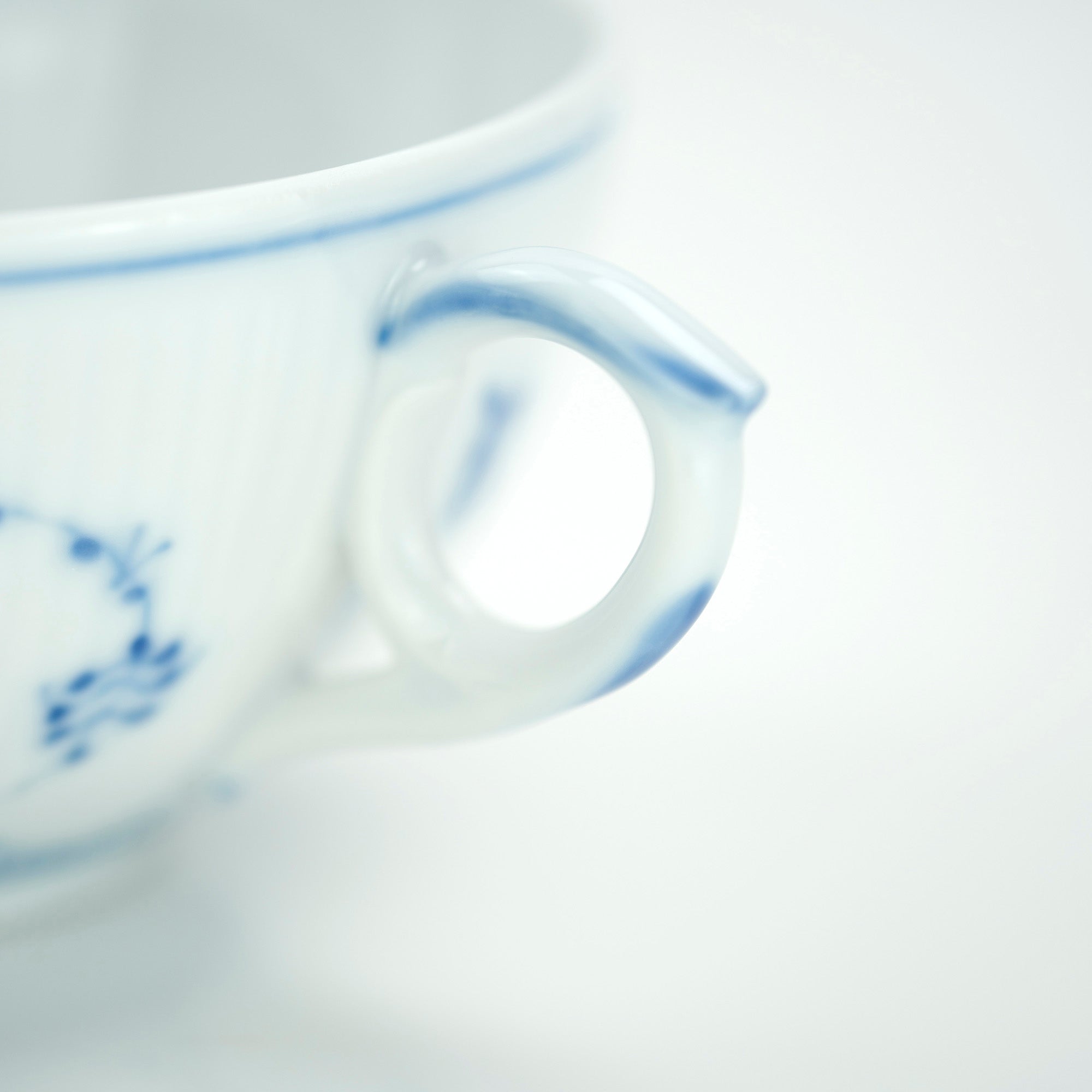Royal Copenhagen Blue Fluted Plain Teacup and Saucer (2) in good condition