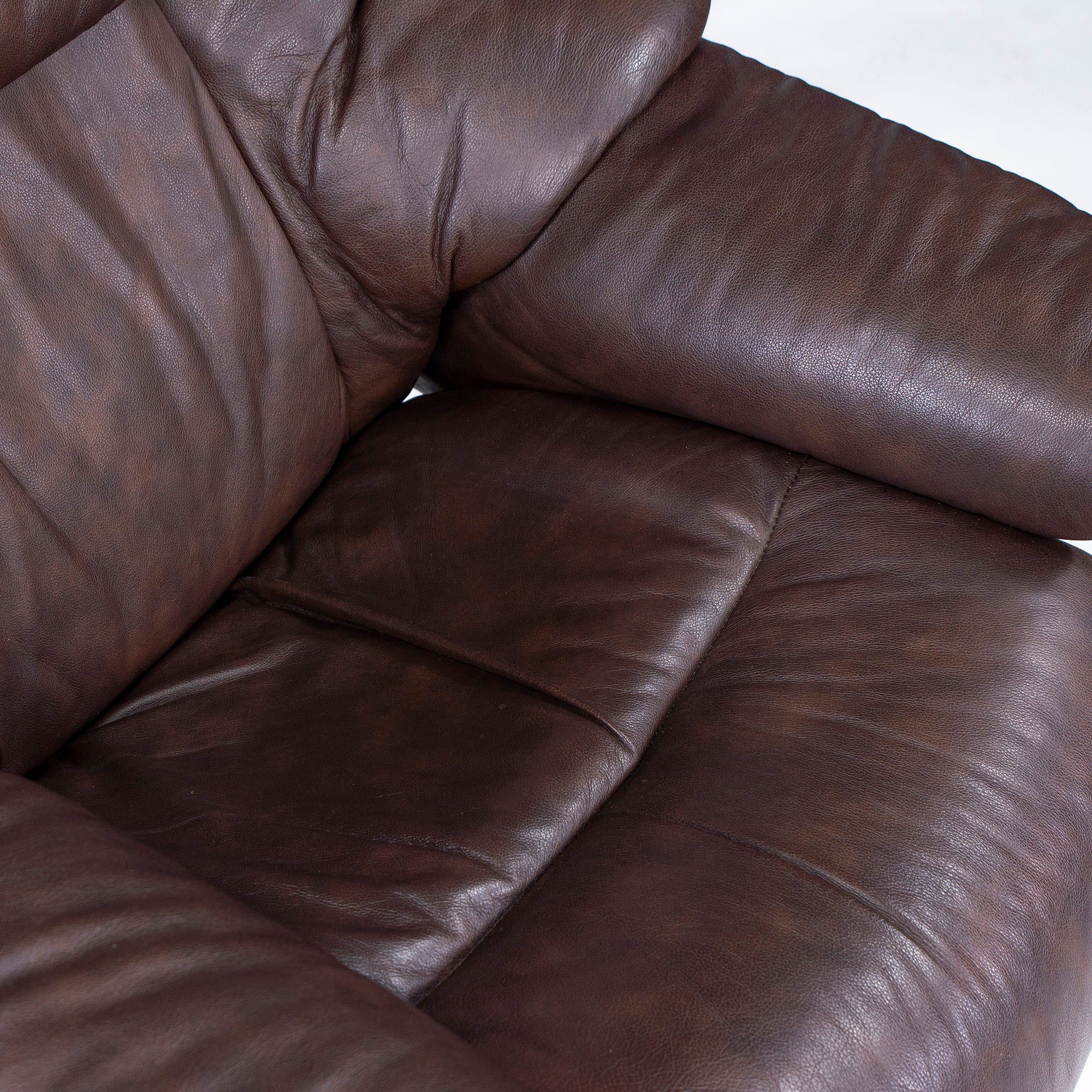 Ekornes Recliner Chair & Ottoman Ekornes Stressless Stressless Chair Reno S Size Brown High Back Genuine Leather