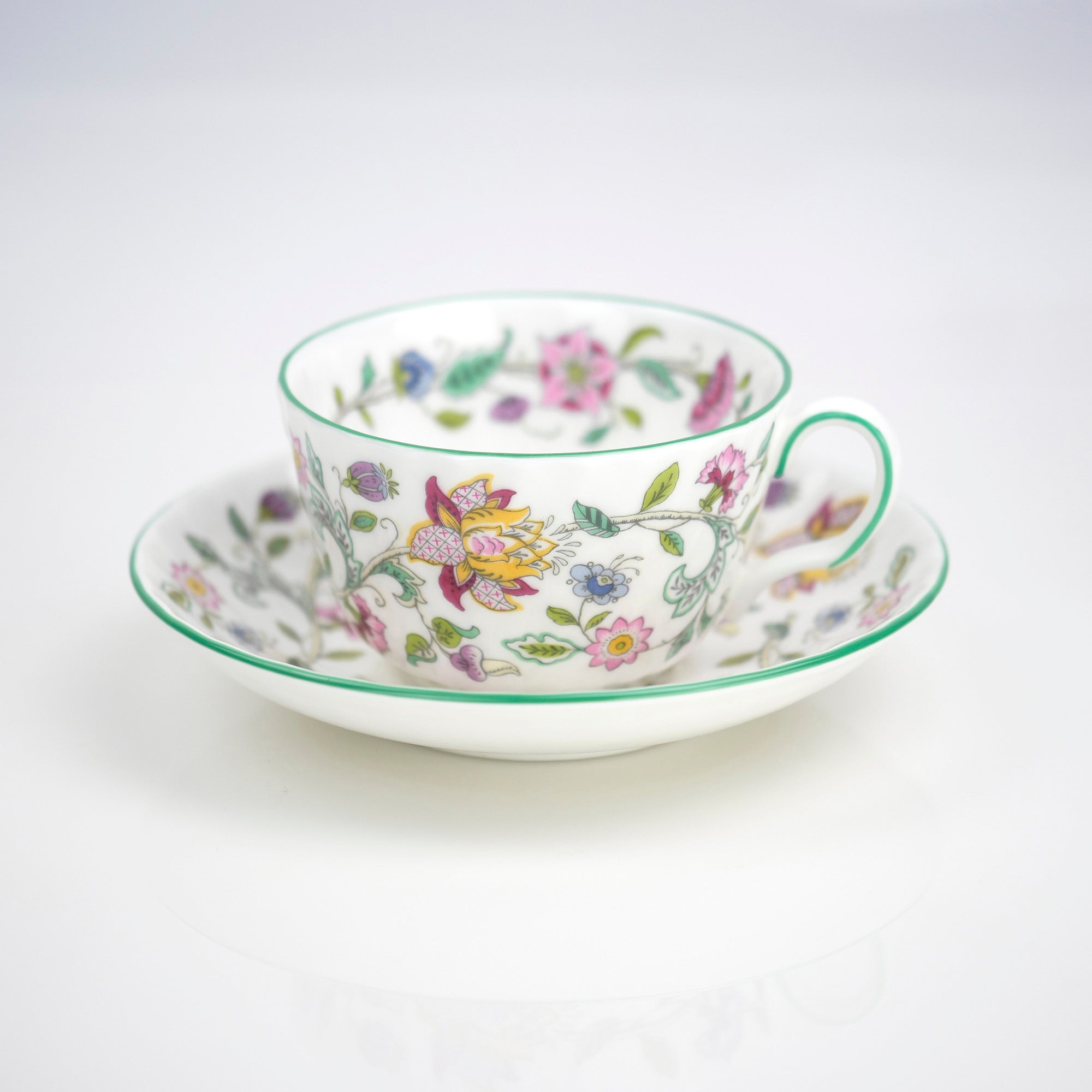 ミントン ハドンホール MINTON Haddon Hall グリーン カップ&ソーサー 5客セット