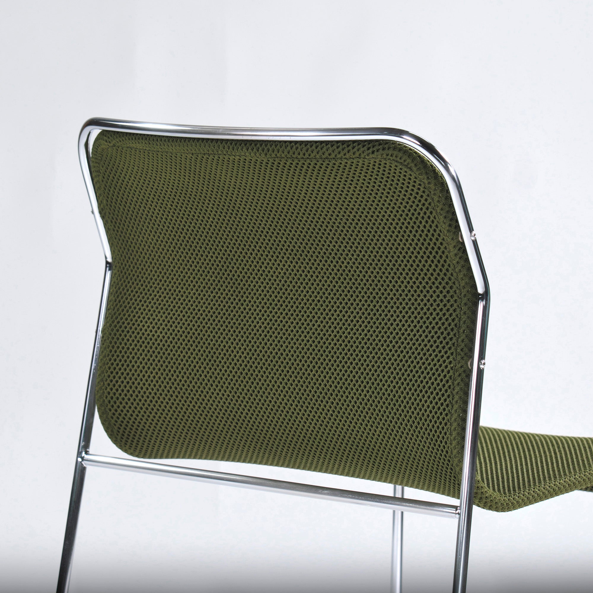 Stacking chair, Cassina Ixsey handling, Liv'it, misfit, set of 2, green, made in Italy, dining chair
