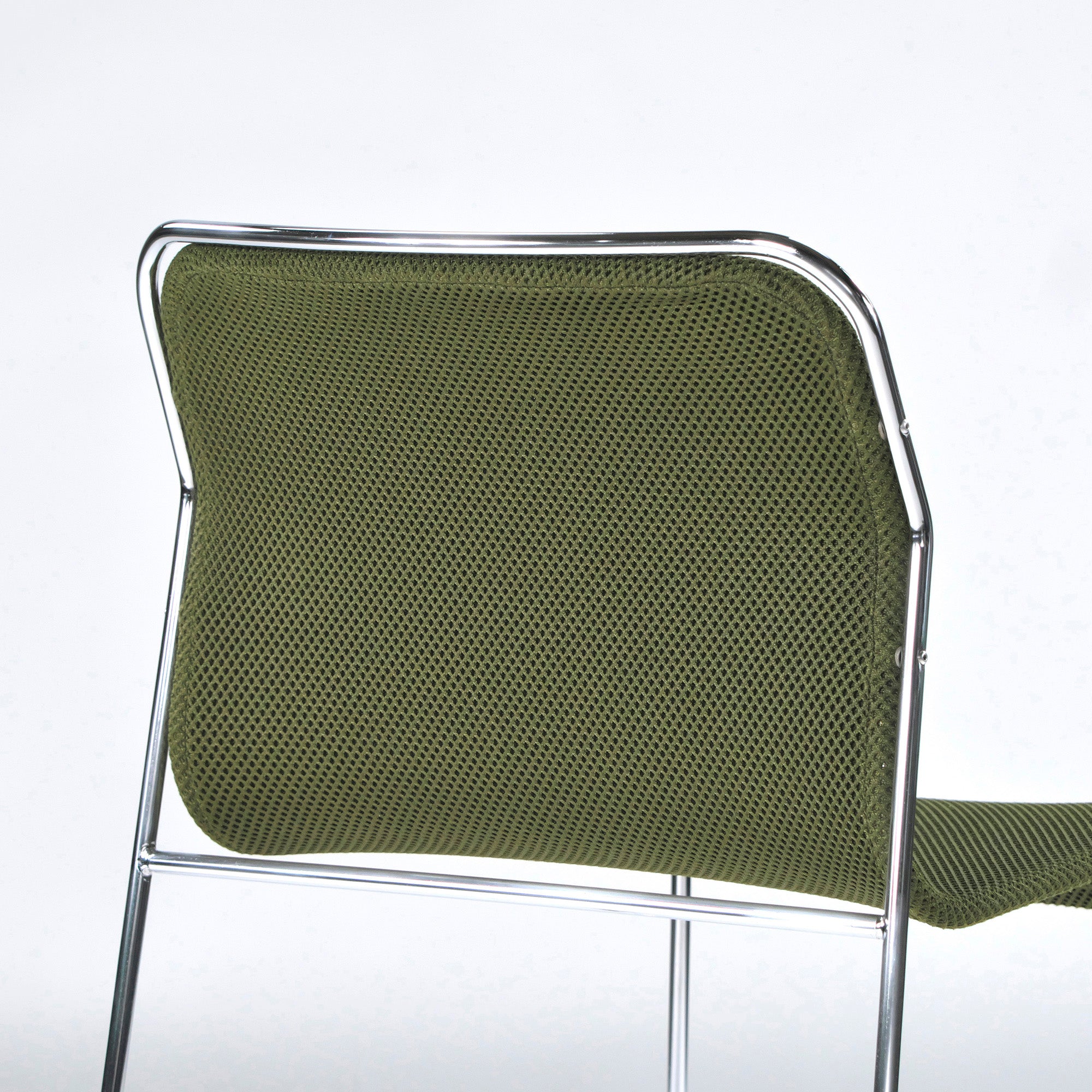 Stacking chair, Cassina Ixsey handling, Liv'it, misfit, set of 2, green, made in Italy, dining chair