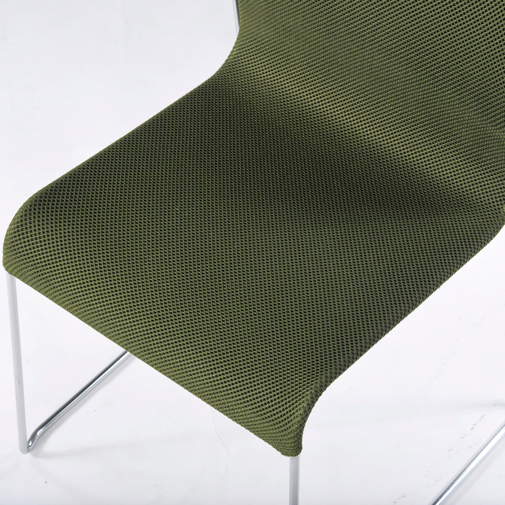 Stacking chair, Cassina Ixsey handling, Liv'it, misfit, set of 2, green, made in Italy, dining chair