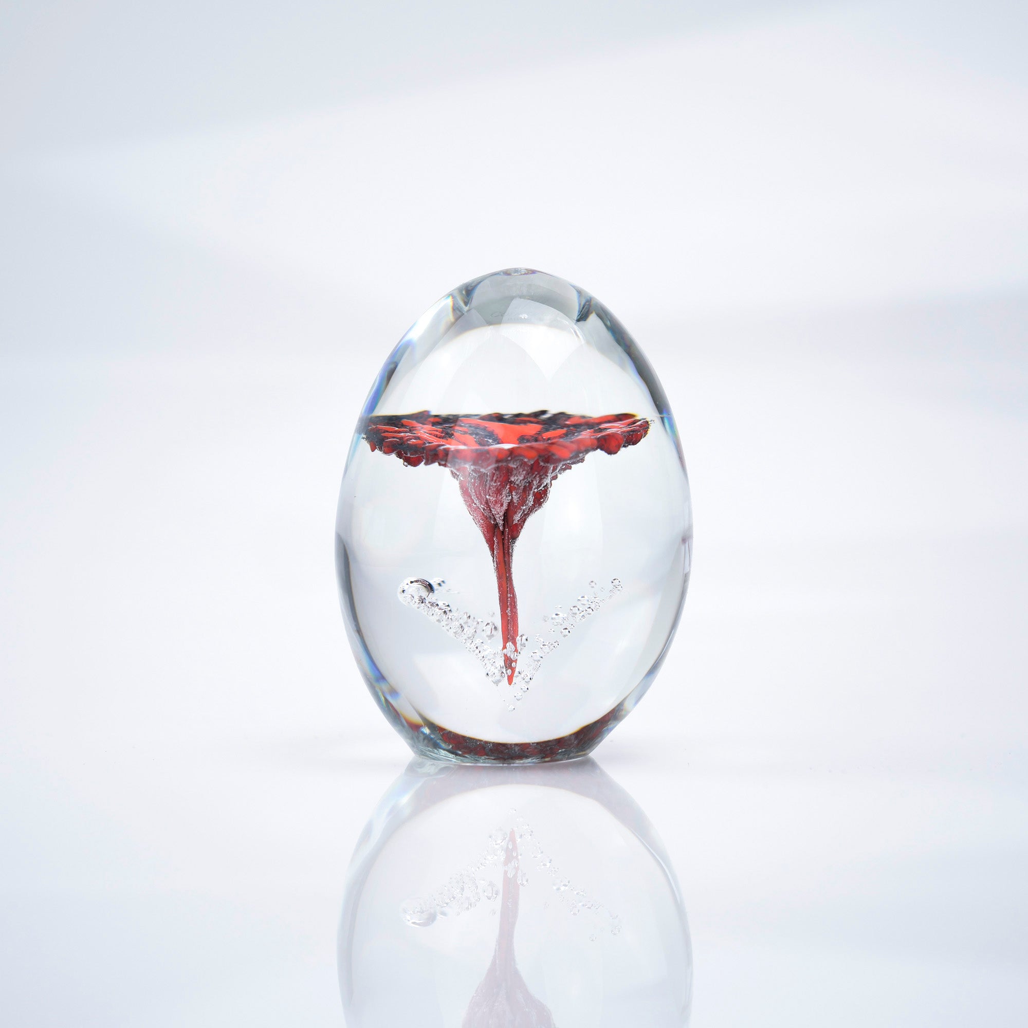 Daum Crystal Flower Paperweight