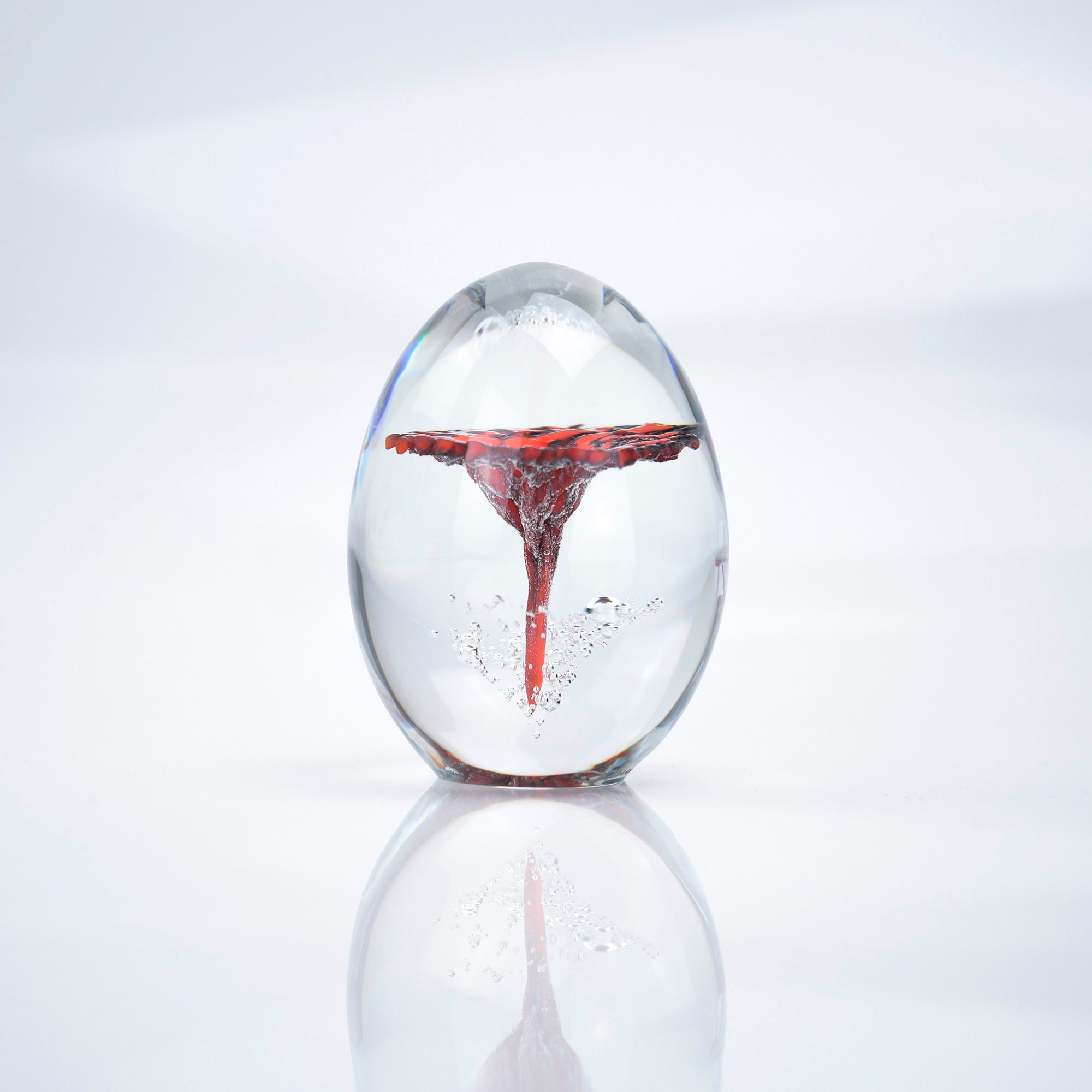 Daum Crystal Flower Paperweight
