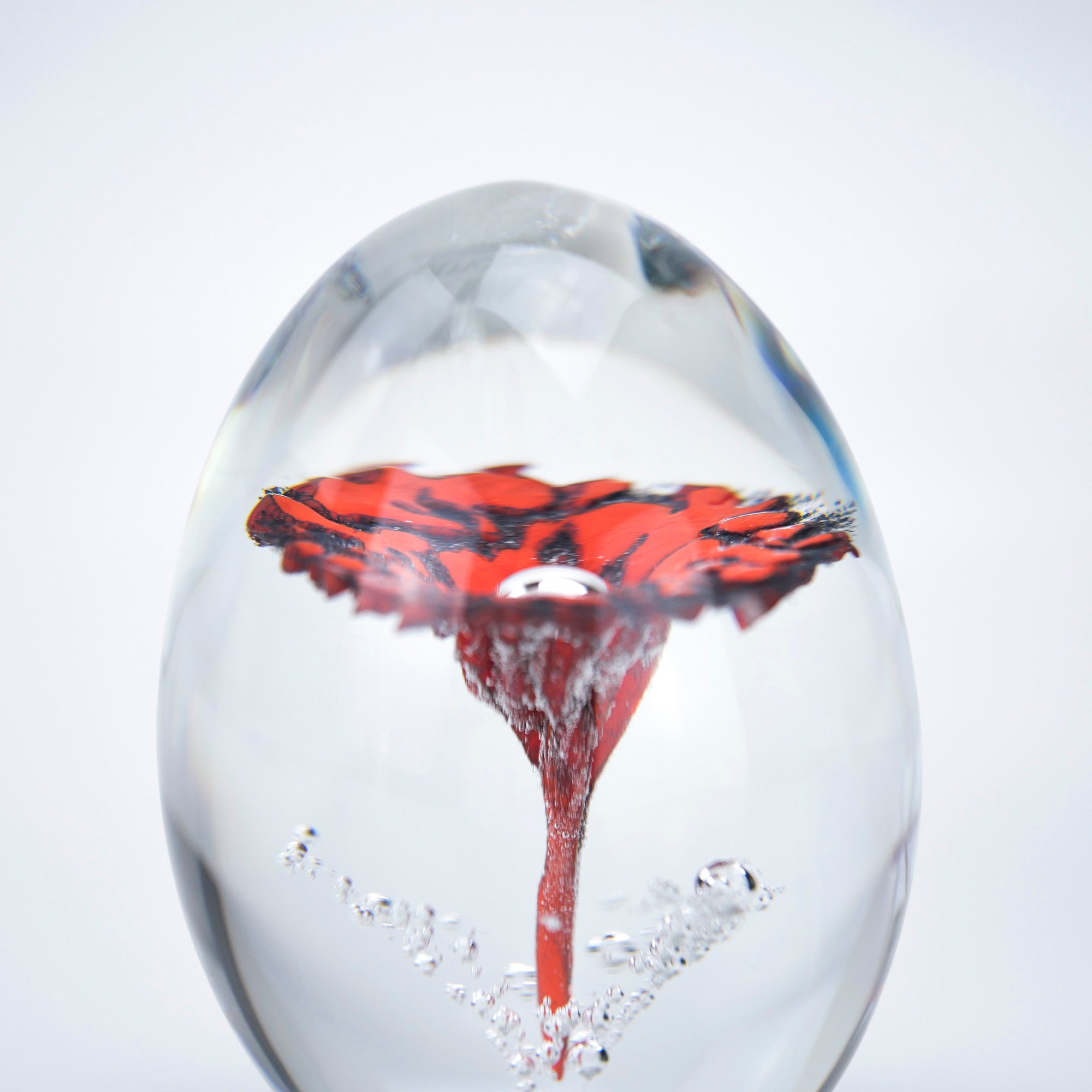 Daum Crystal Flower Paperweight