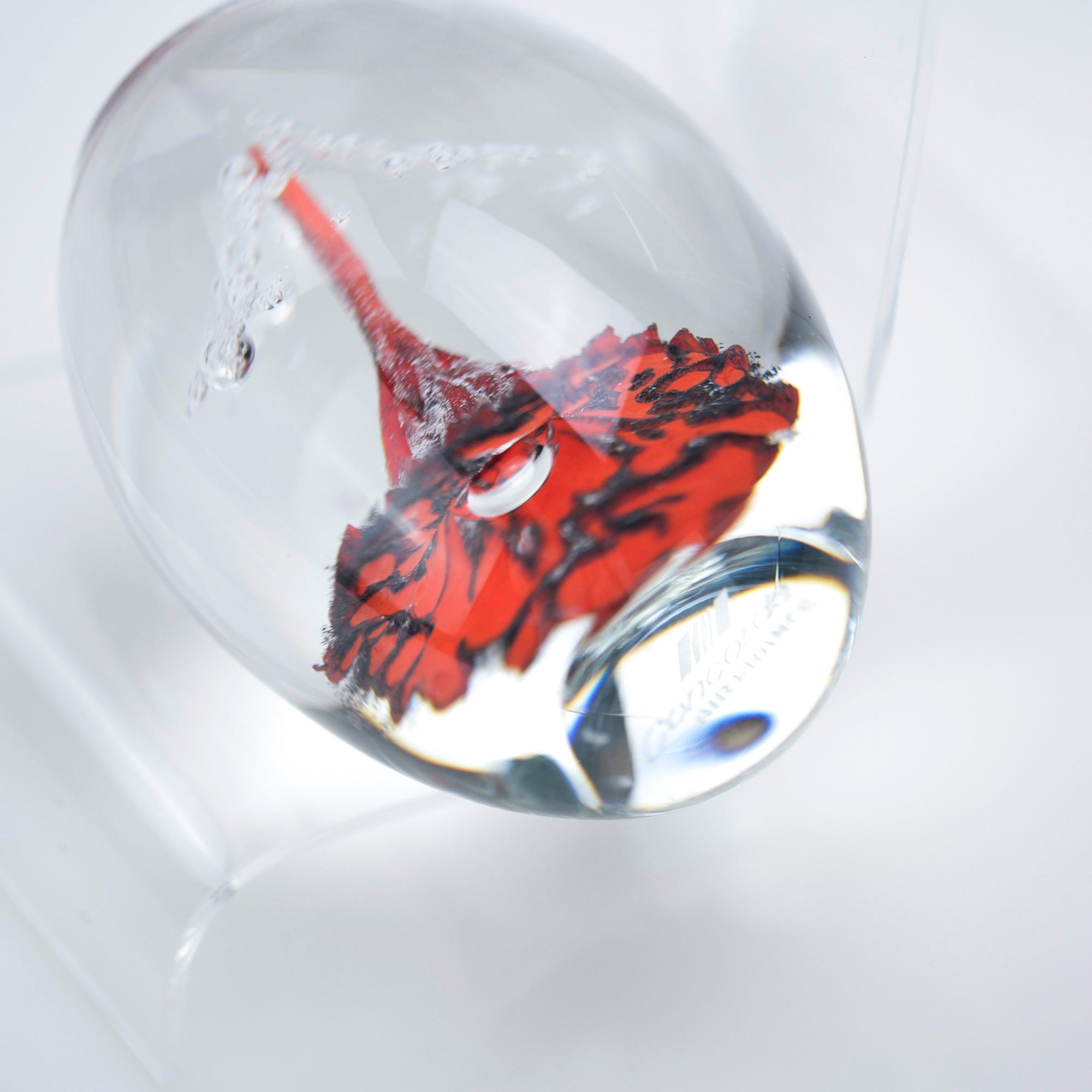 Daum Crystal Flower Paperweight