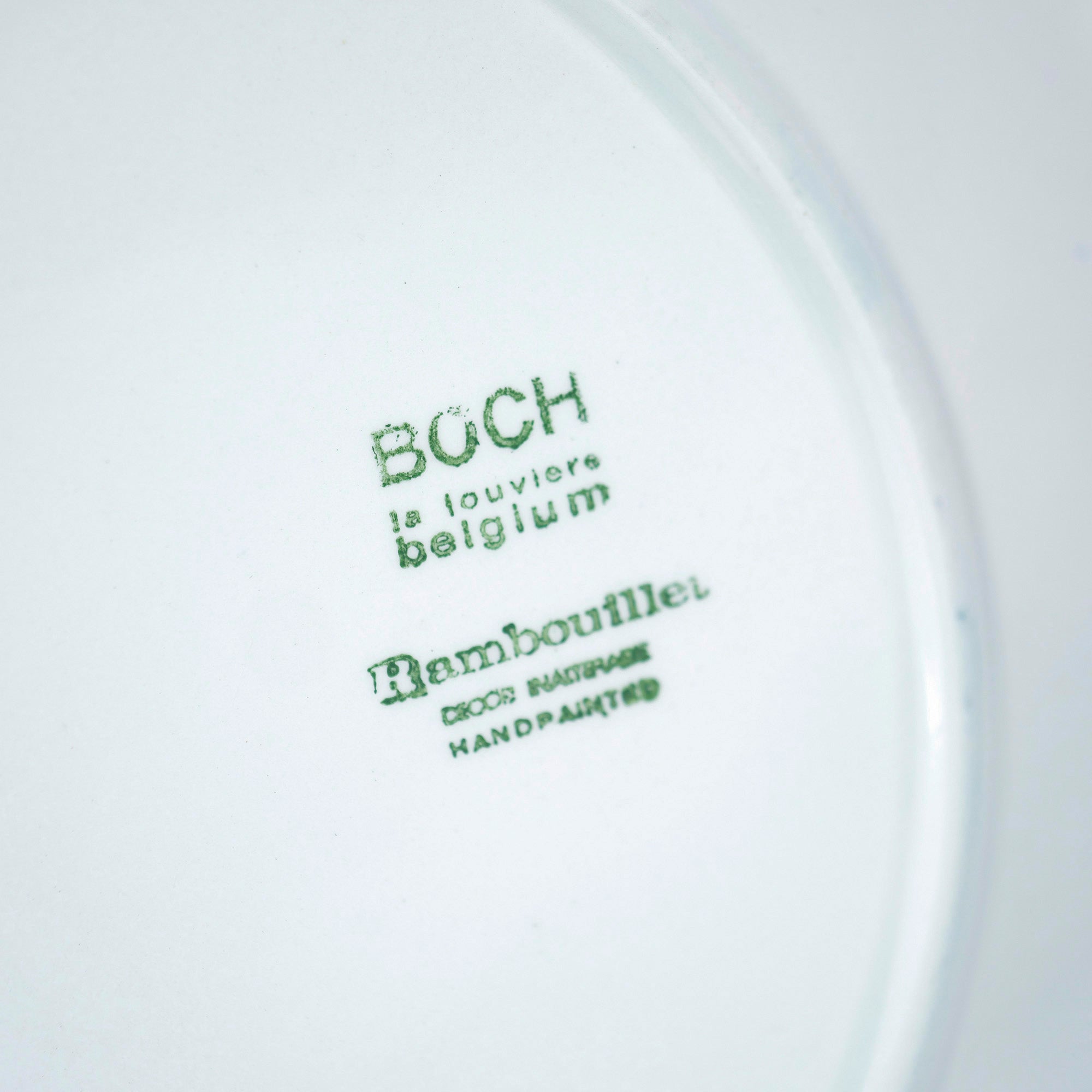 ボッホ ランブイエ BOCH Rambouillet 23cmプレート ハンドペイント ヴィンテージ ベルギー 1960年代