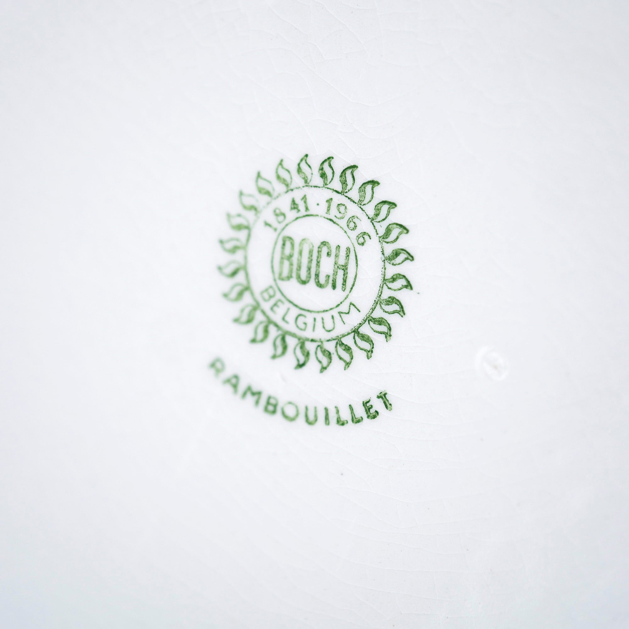 ボッホ ランブイエ BOCH Rambouillet オーバルプレート ハンドペイント ヴィンテージ ベルギー 1960年代