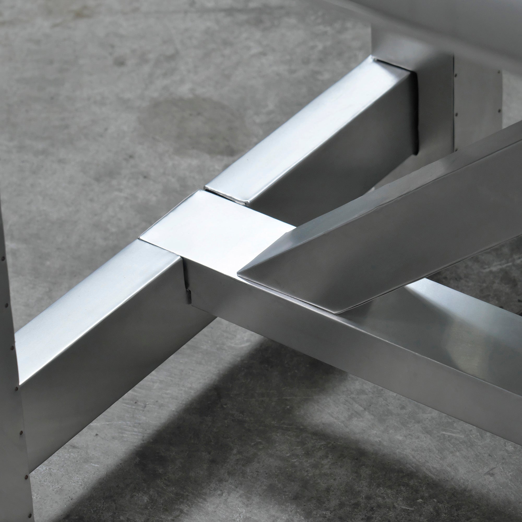 Dining table HALO BOSTON Boston aluminum top w180 ASPLUND vintage style industrial modern
