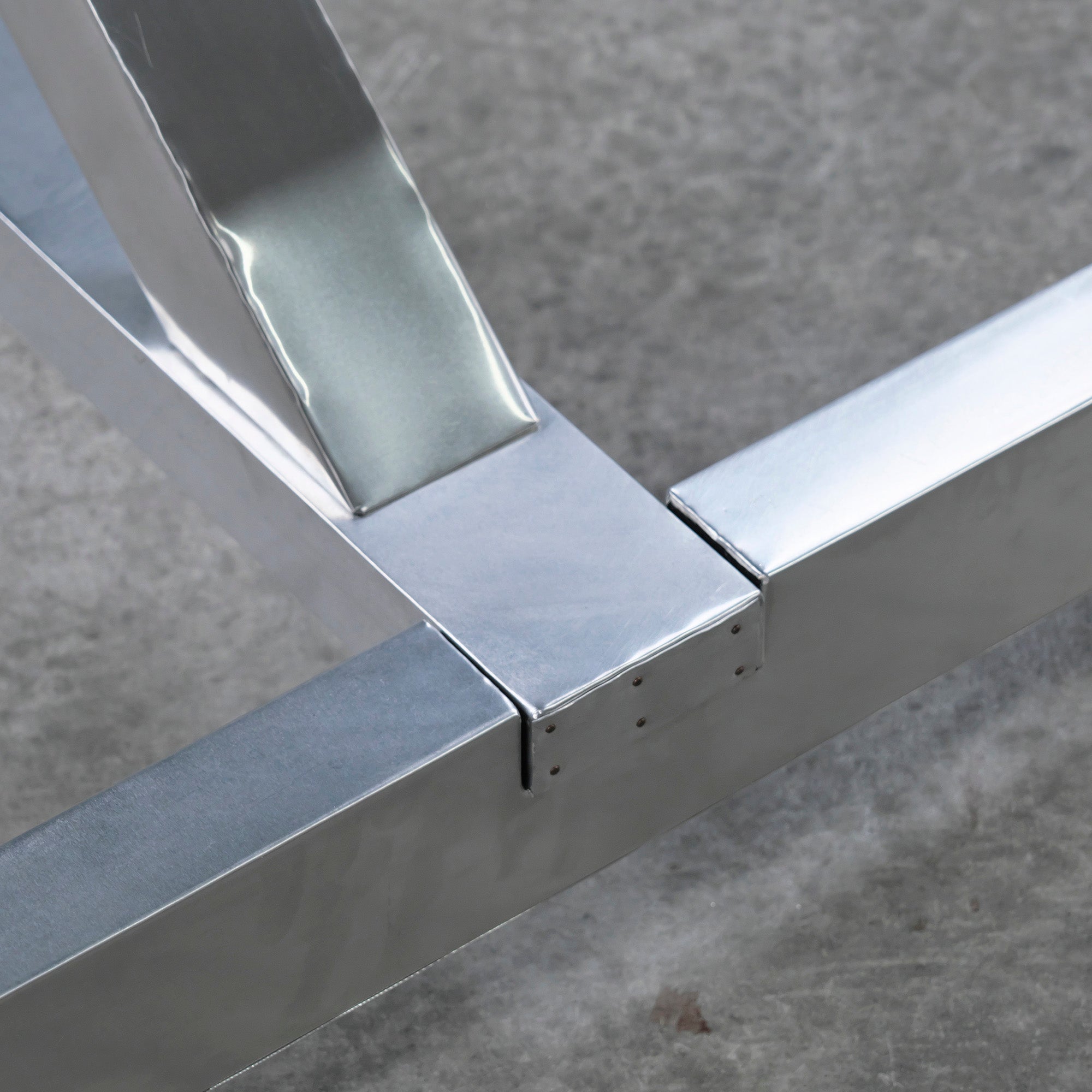 Dining table HALO BOSTON Boston aluminum top w180 ASPLUND vintage style industrial modern