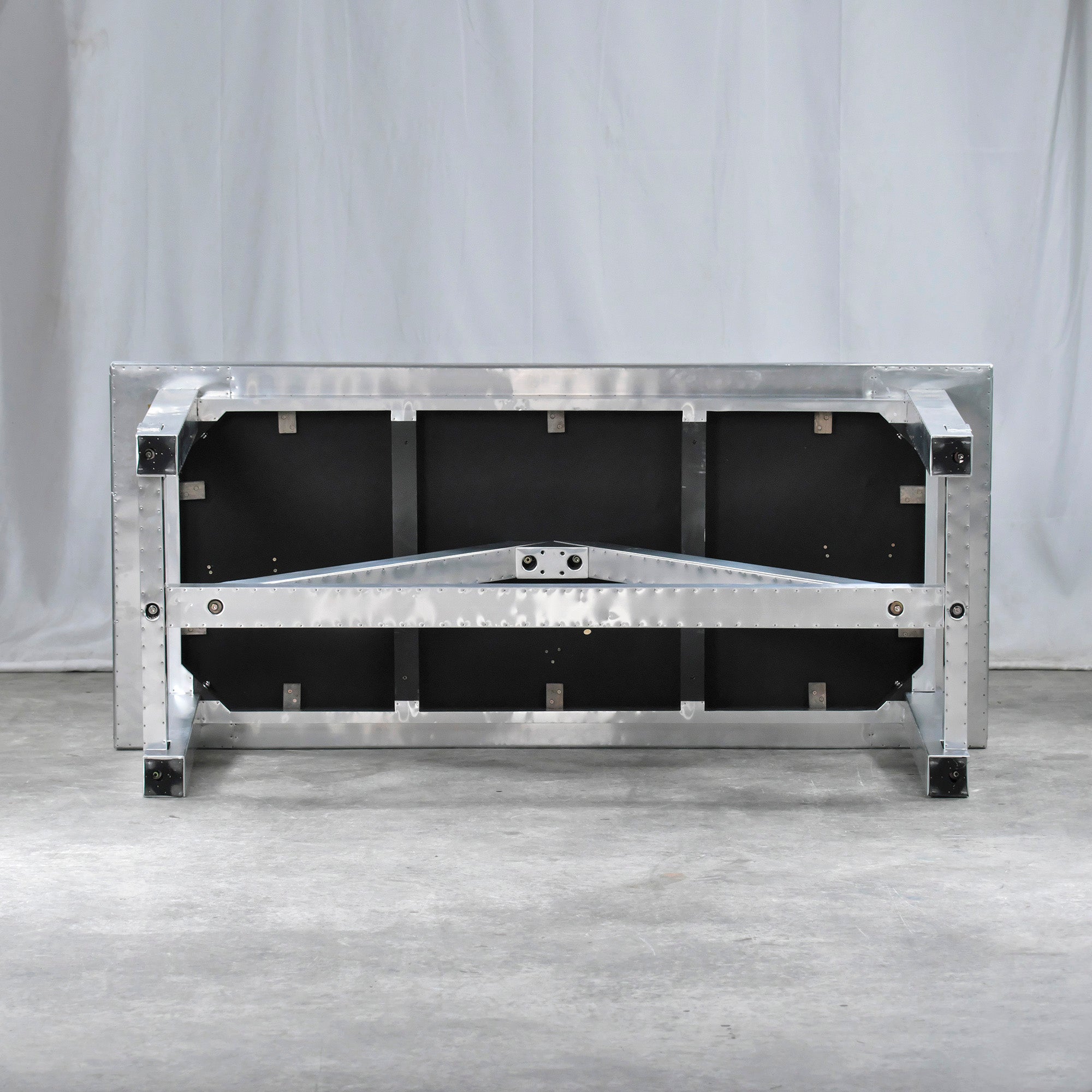 Dining table HALO BOSTON Boston aluminum top w180 ASPLUND vintage style industrial modern
