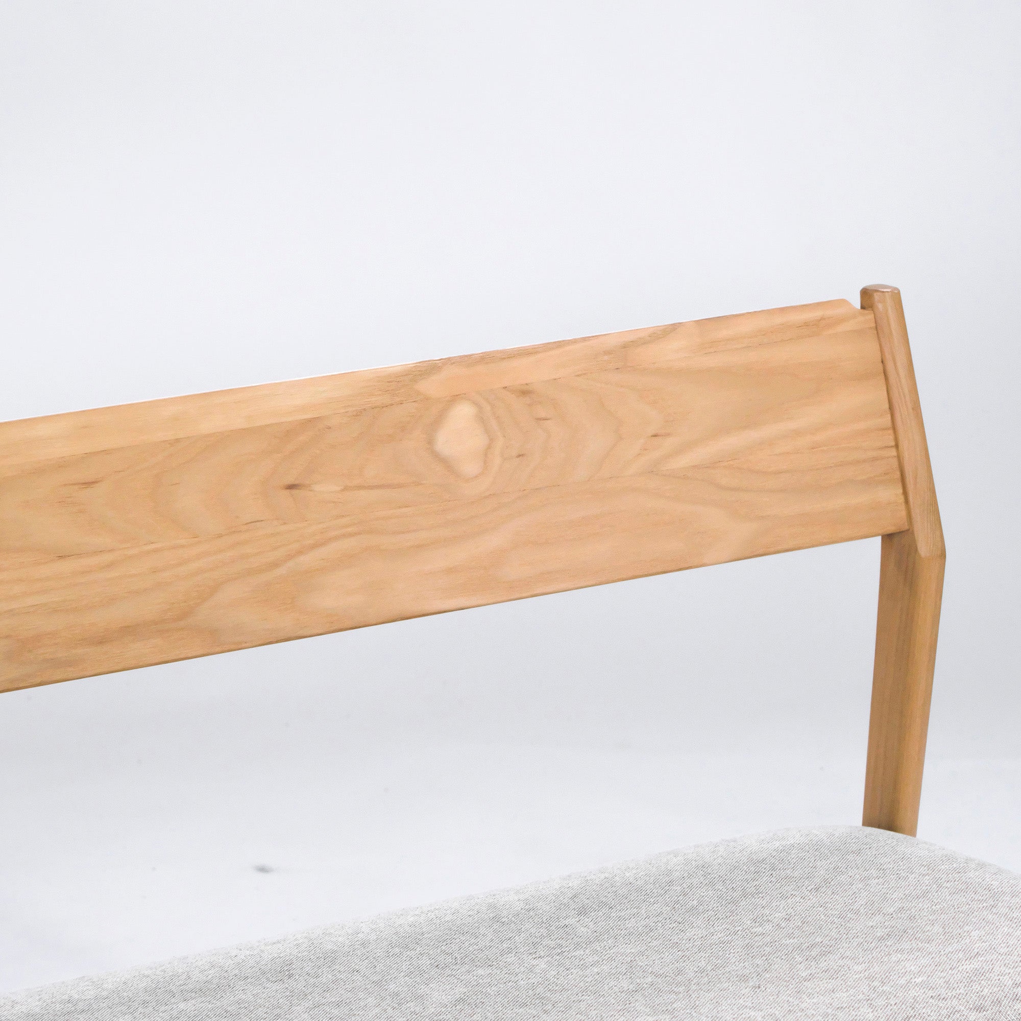 Dining bench Unico SIGNE bench backrest Ash wood covering Nordic design Nordic modern Natural