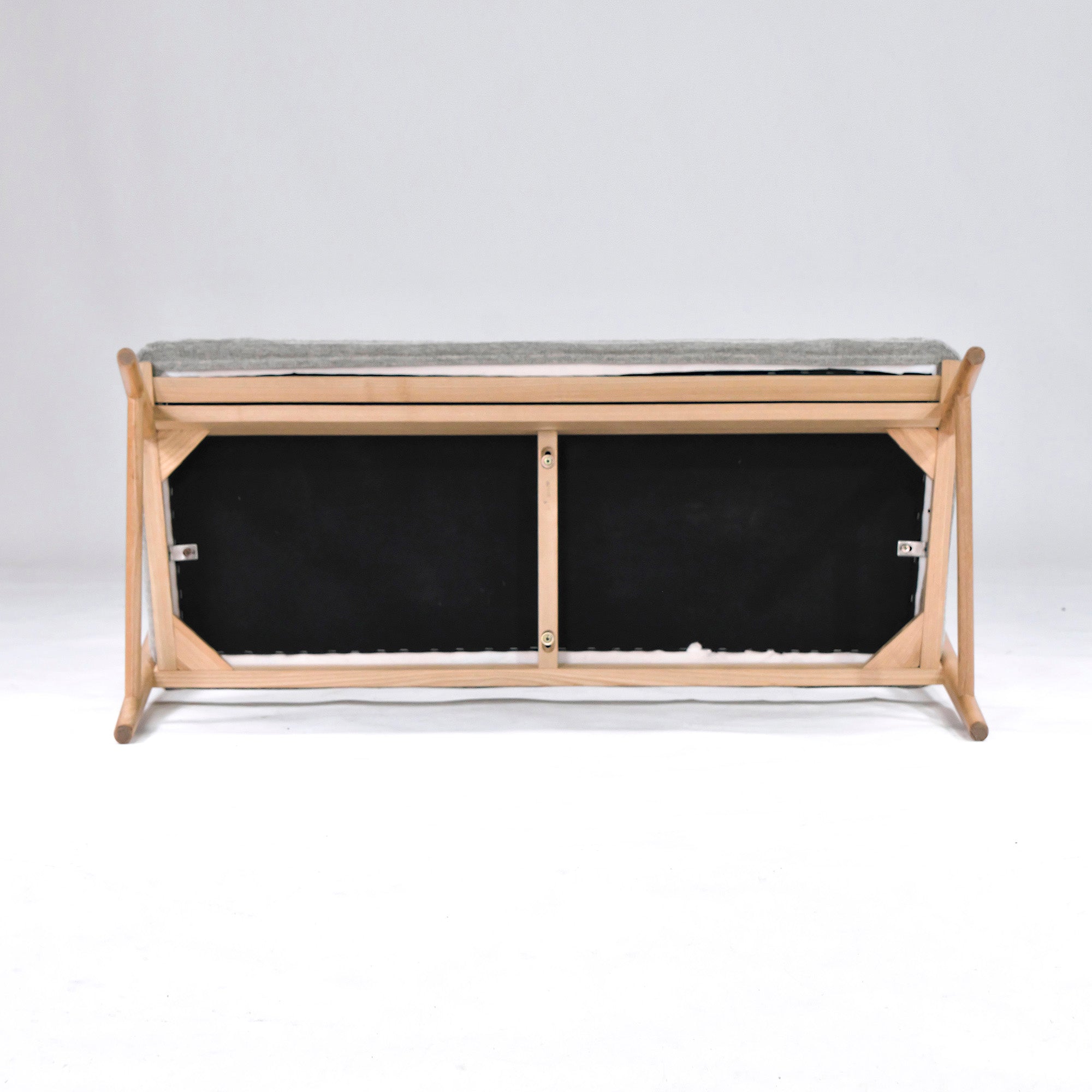 Dining bench Unico SIGNE bench backrest Ash wood covering Nordic design Nordic modern Natural
