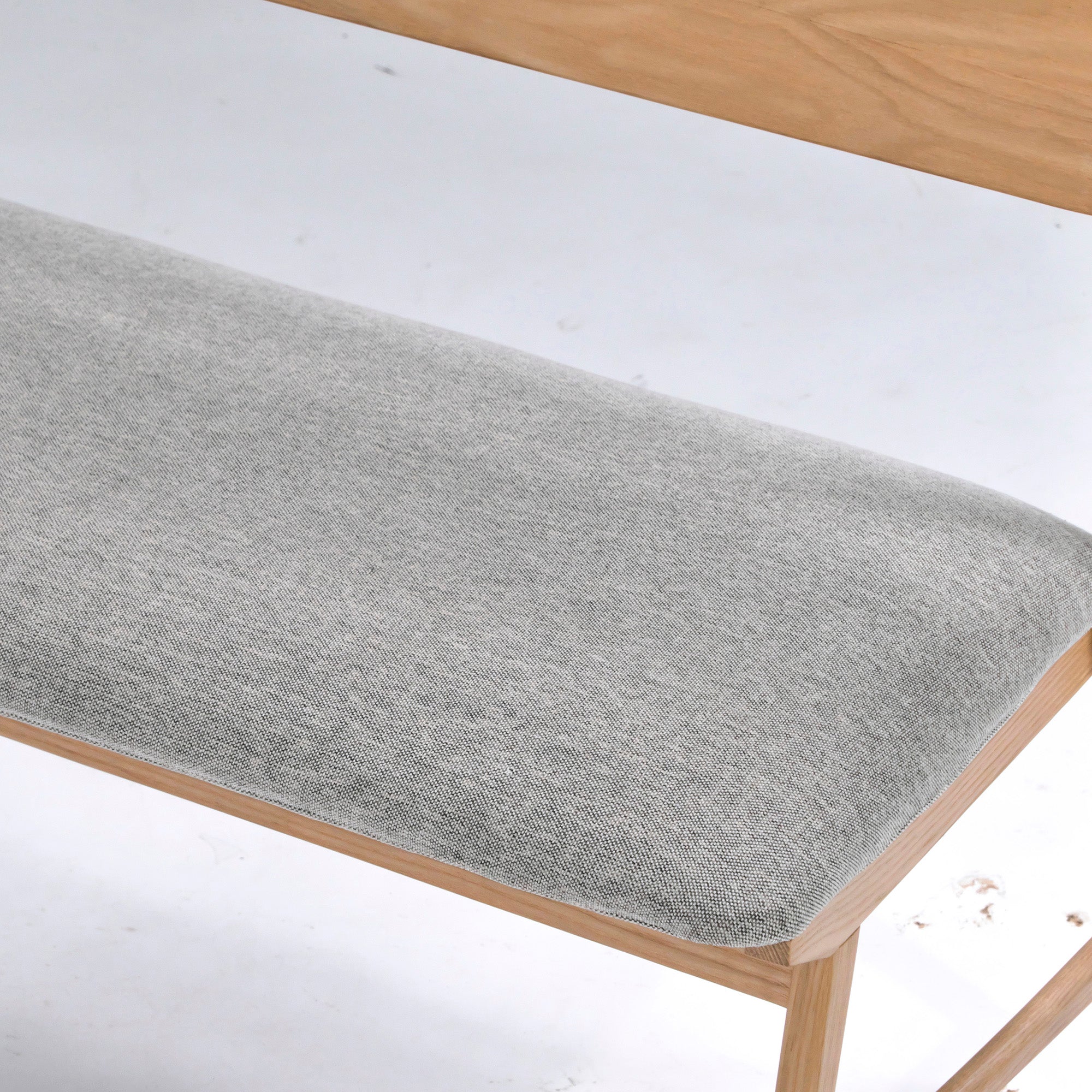 Dining bench Unico SIGNE bench backrest Ash wood covering Nordic design Nordic modern Natural