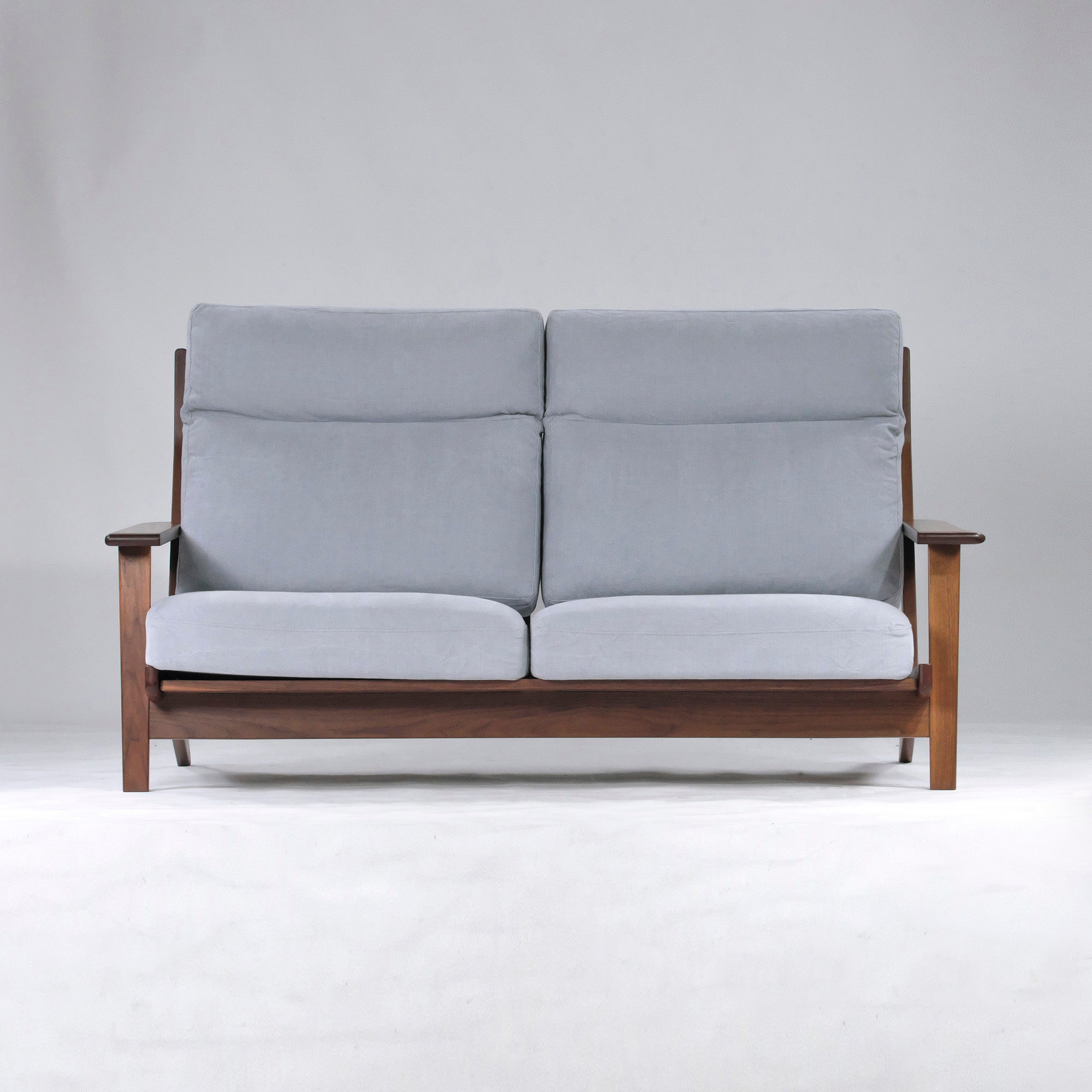 BRUNCH SO-0061 High-back sofa 2.5P Solid walnut Oil finish Nordic Natural modern