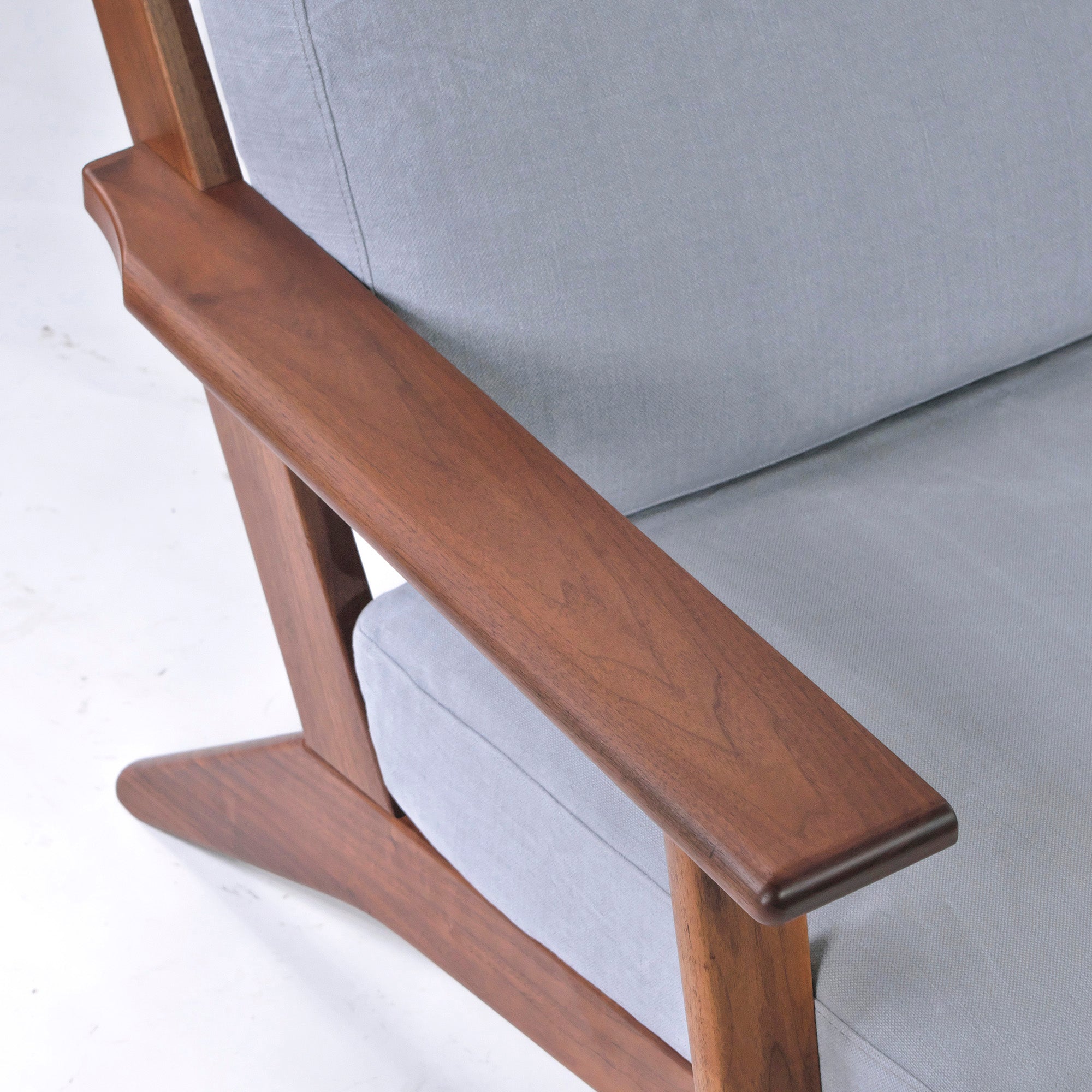BRUNCH SO-0061 High-back sofa 2.5P Solid walnut Oil finish Nordic Natural modern