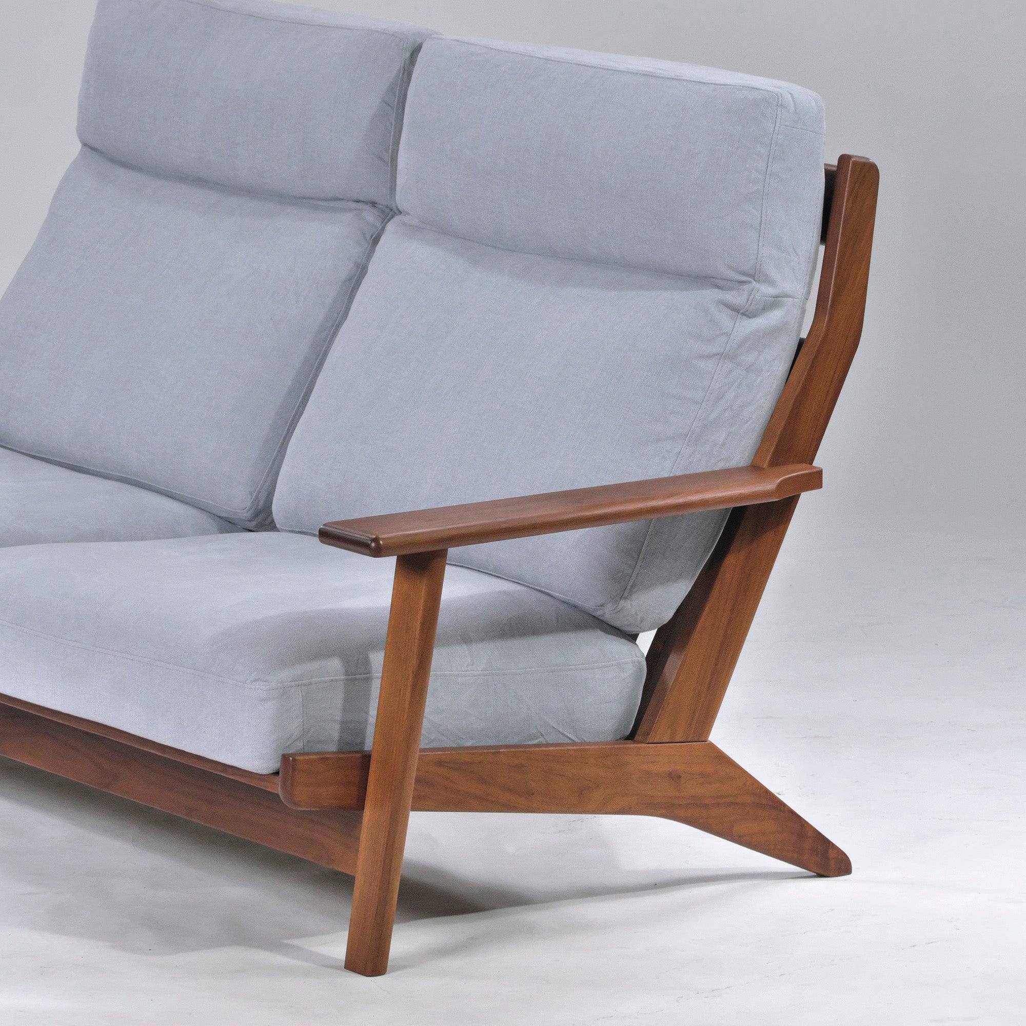 BRUNCH SO-0061 High-back sofa 2.5P Solid walnut Oil finish Nordic Natural modern