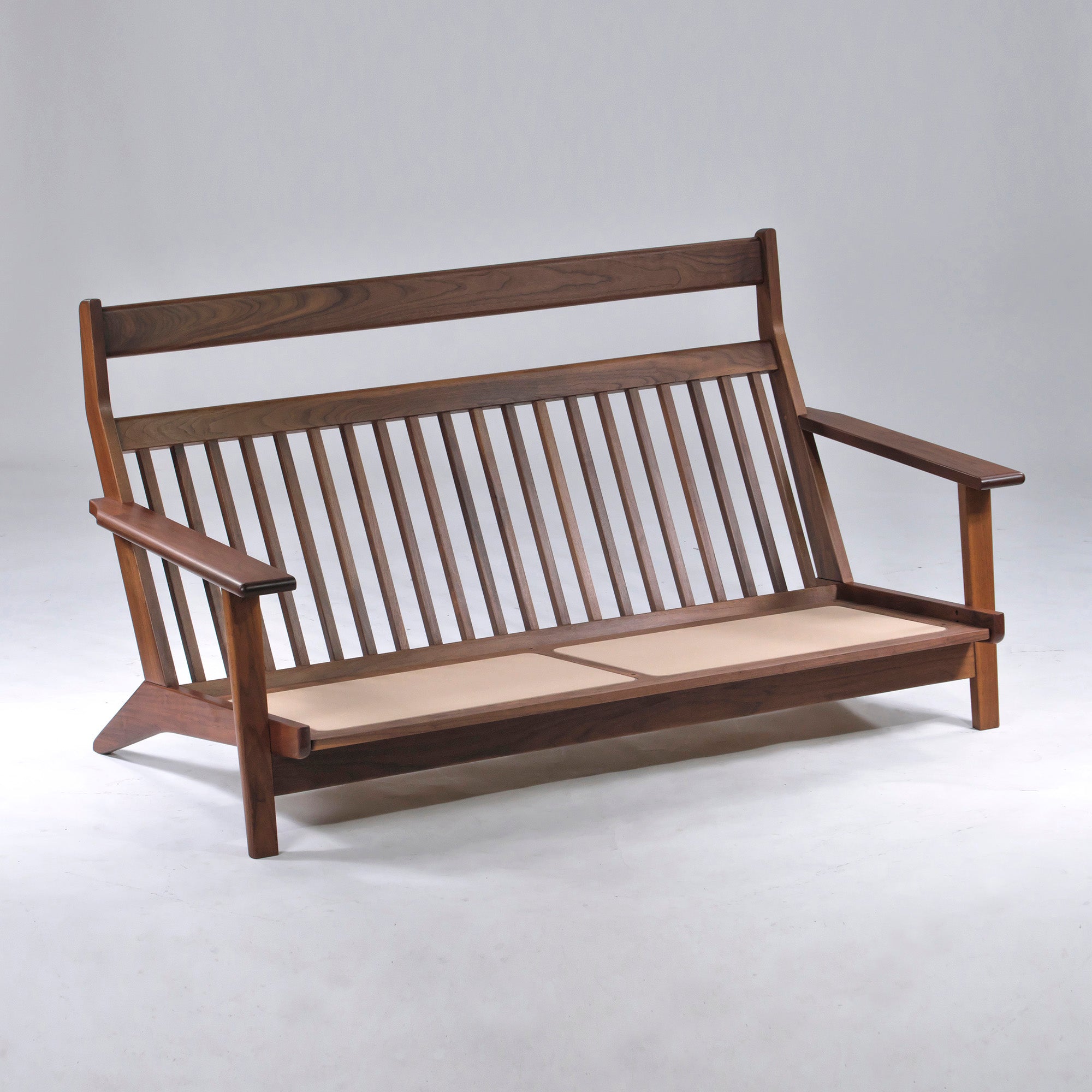 BRUNCH SO-0061 High-back sofa 2.5P Solid walnut Oil finish Nordic Natural modern