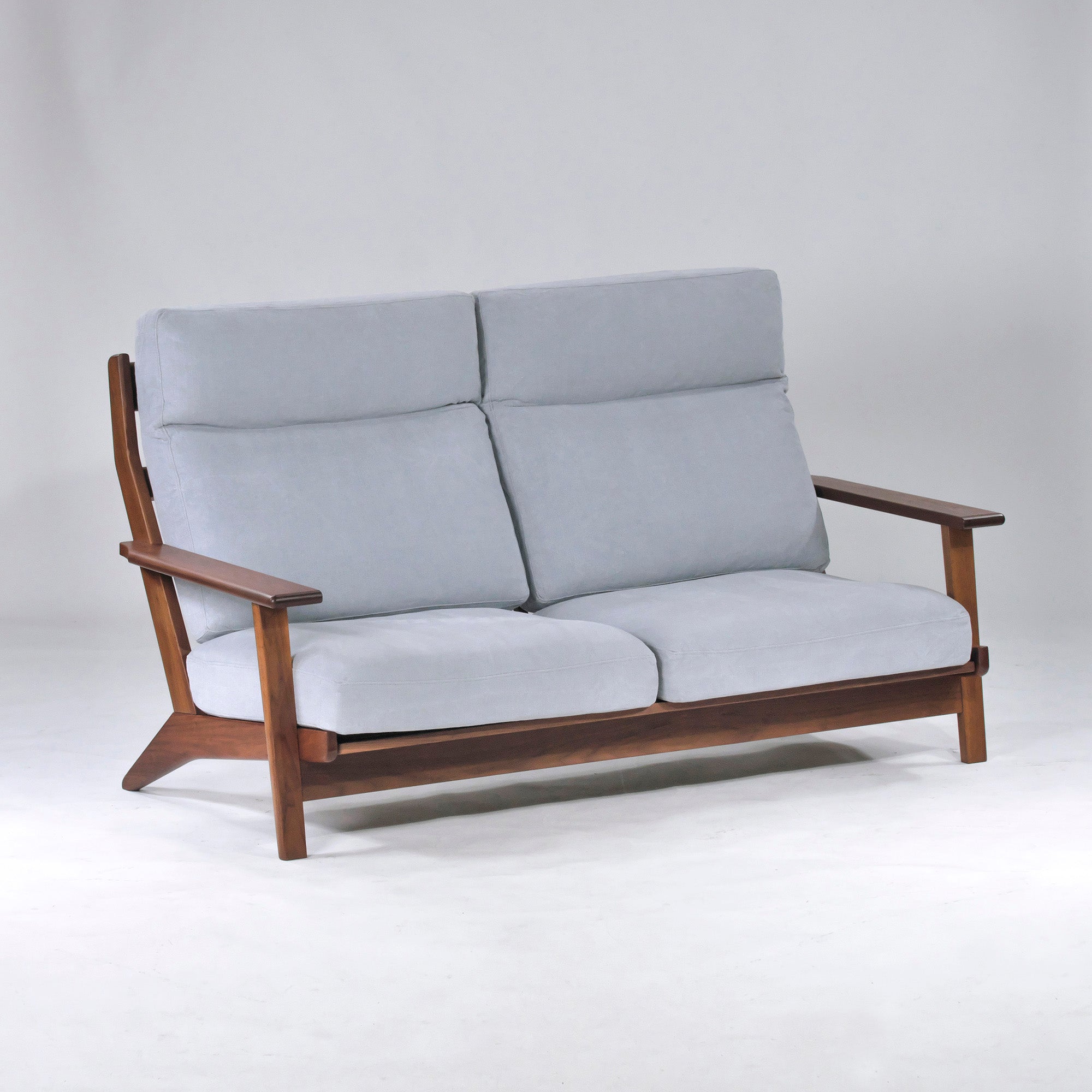 BRUNCH SO-0061 High-back sofa 2.5P Solid walnut Oil finish Nordic Natural modern