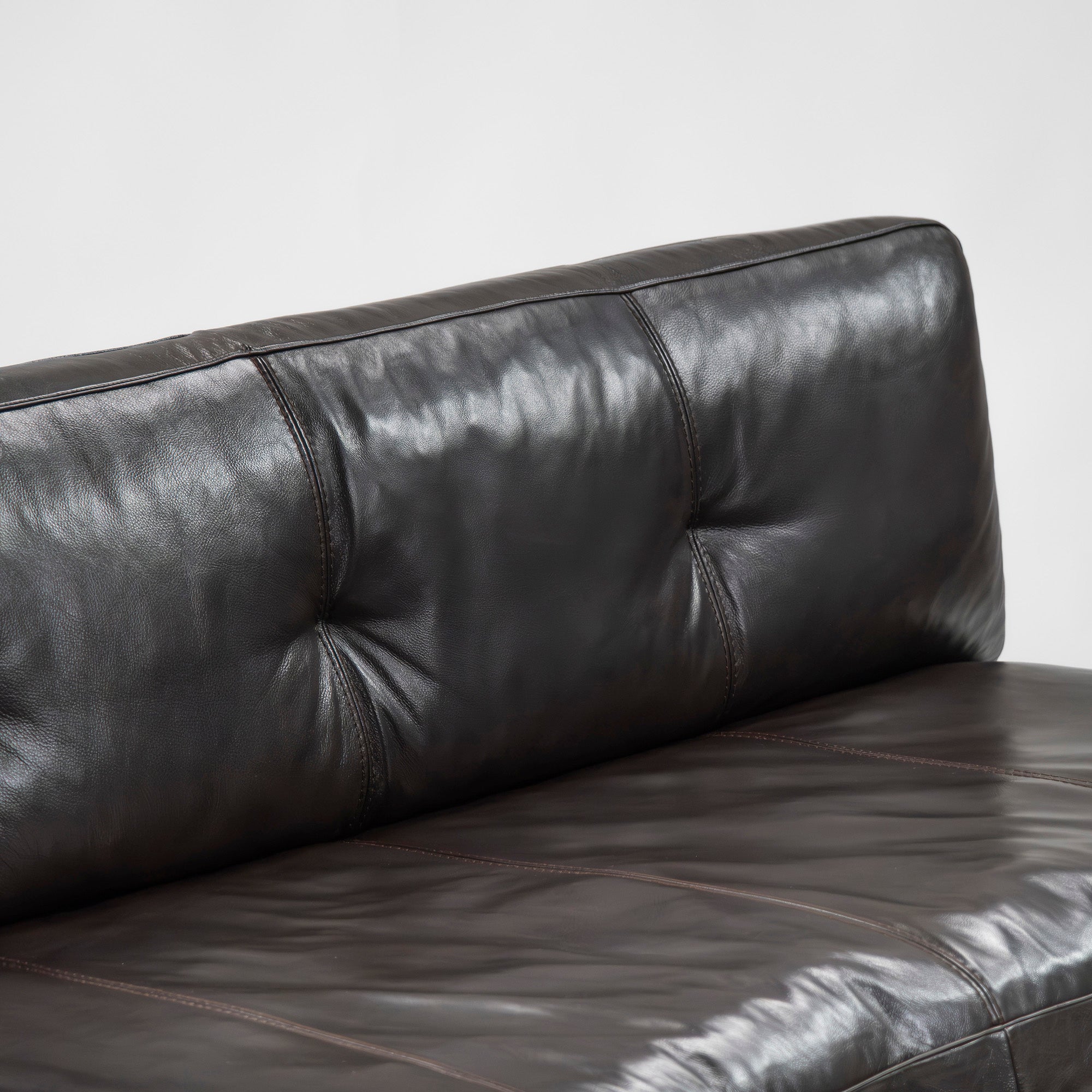 ACTUS sofa ACTUS five by five TILL w160 solid walnut leather genuine leather