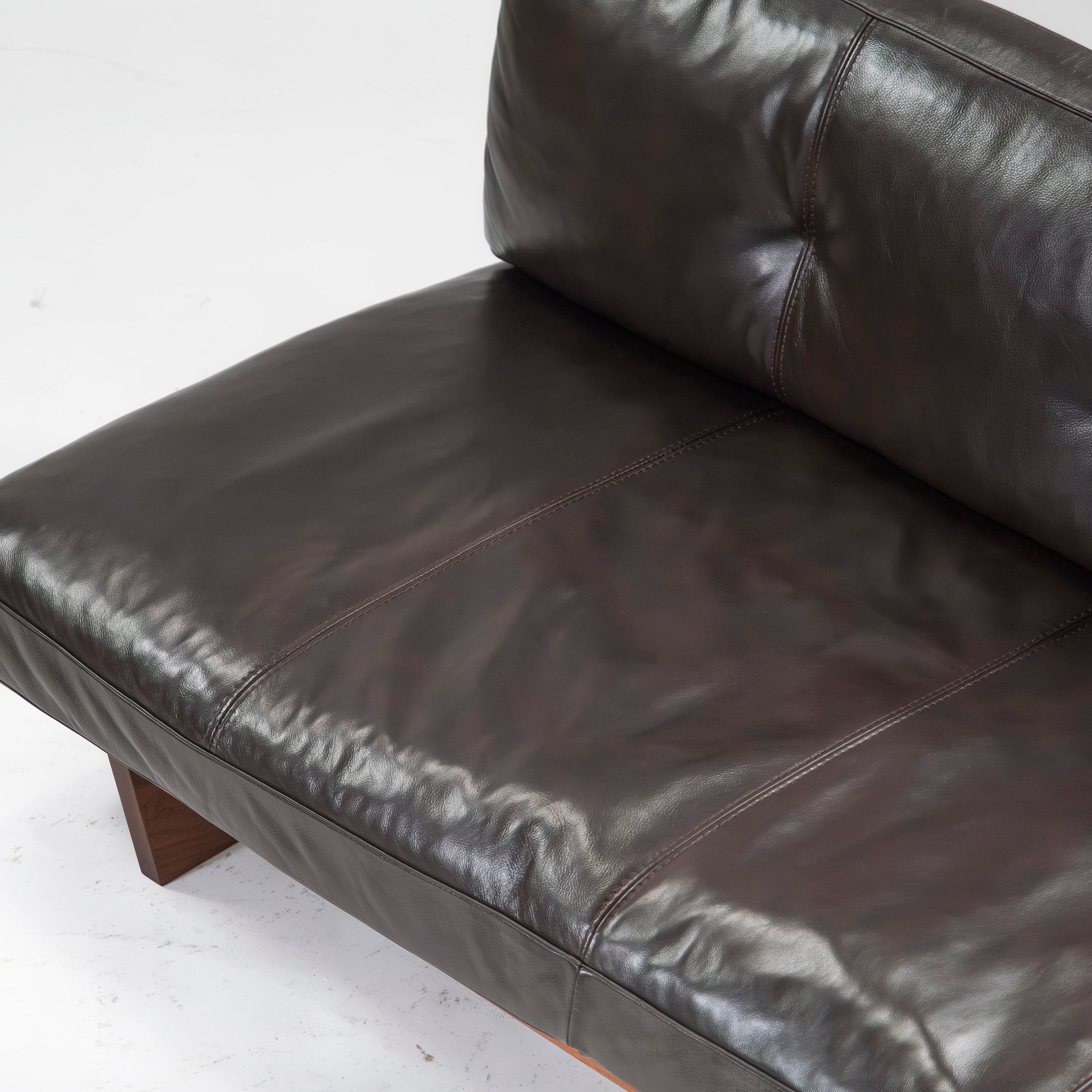ACTUS sofa ACTUS five by five TILL w160 solid walnut leather genuine leather