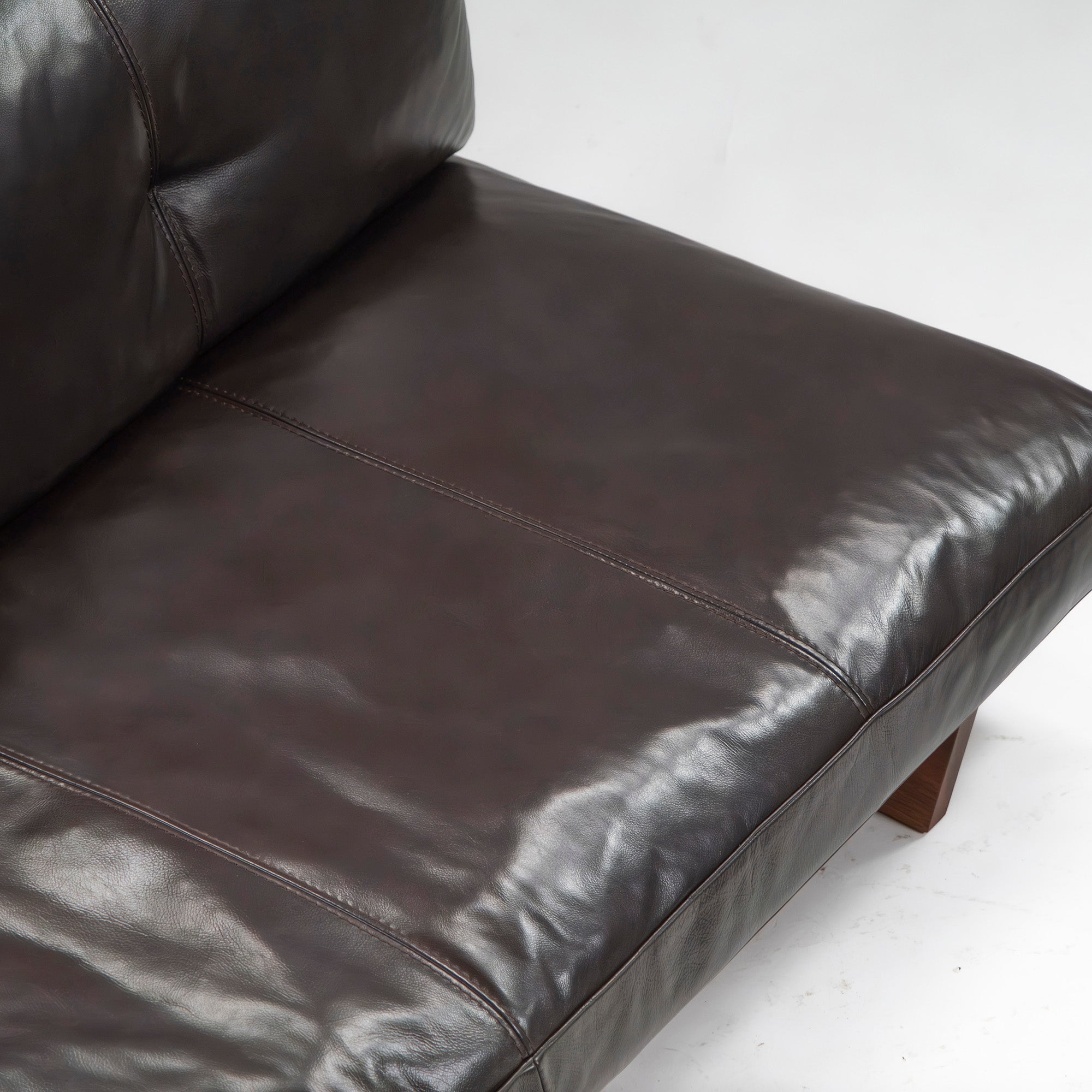 ACTUS sofa ACTUS five by five TILL w160 solid walnut leather genuine leather