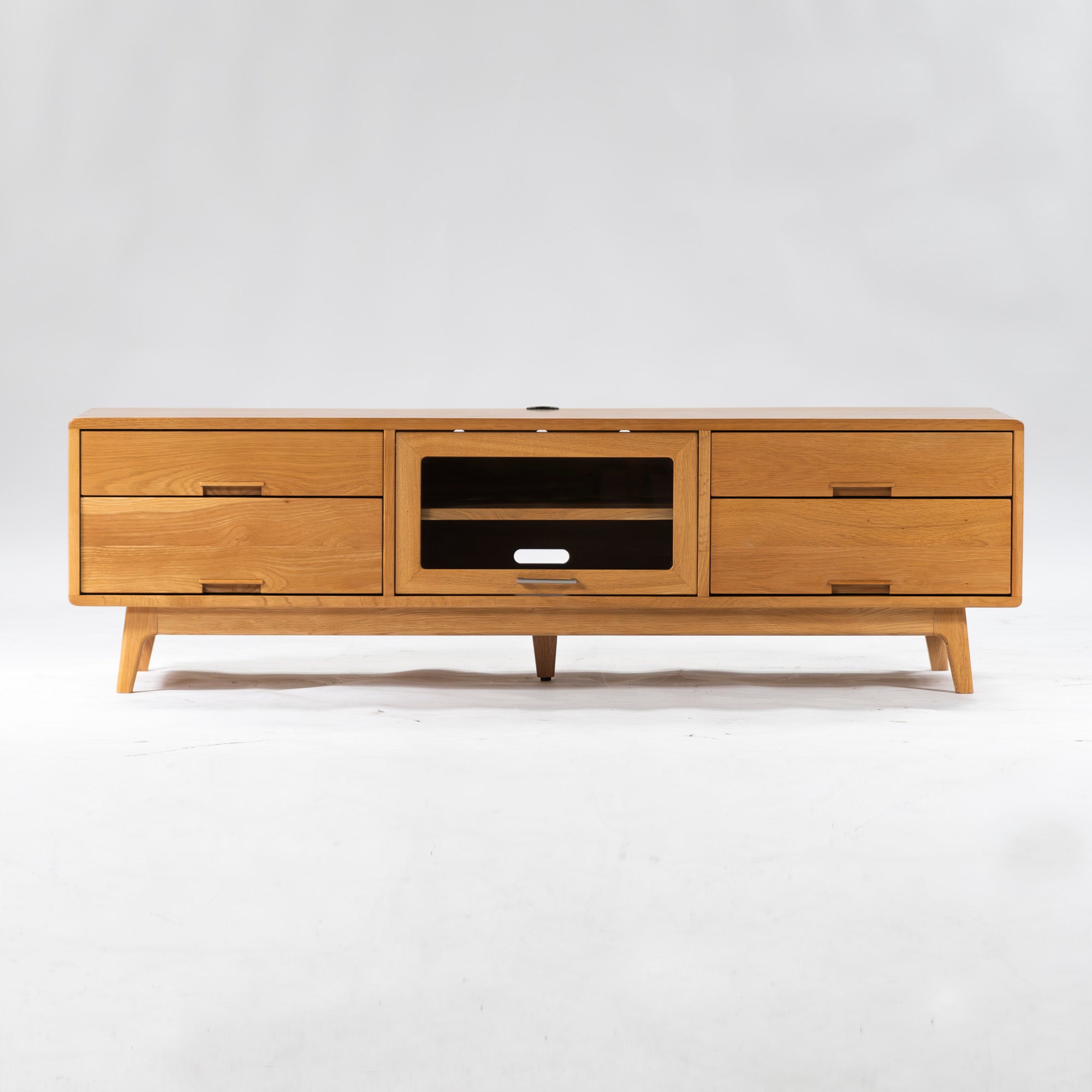 IDC Otsuka TV board, Kiritsu Mokko Nordy TV board w164, oak wood, solid wood, living room storage, storage furniture, low board, flap door