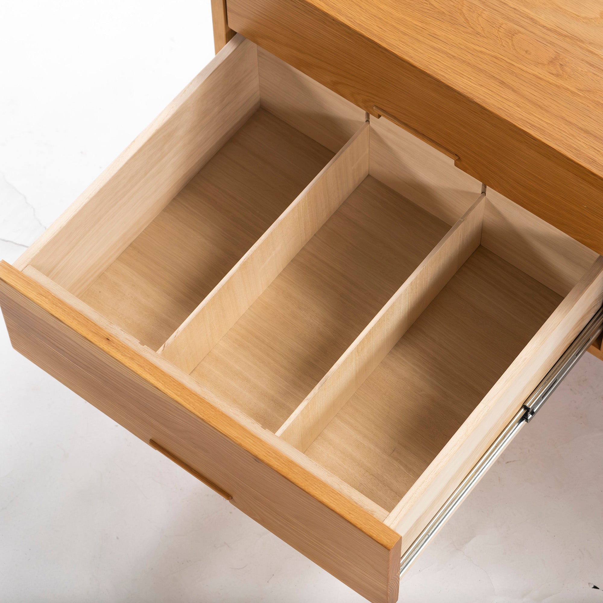 IDC Otsuka TV board, Kiritsu Mokko Nordy TV board w164, oak wood, solid wood, living room storage, storage furniture, low board, flap door