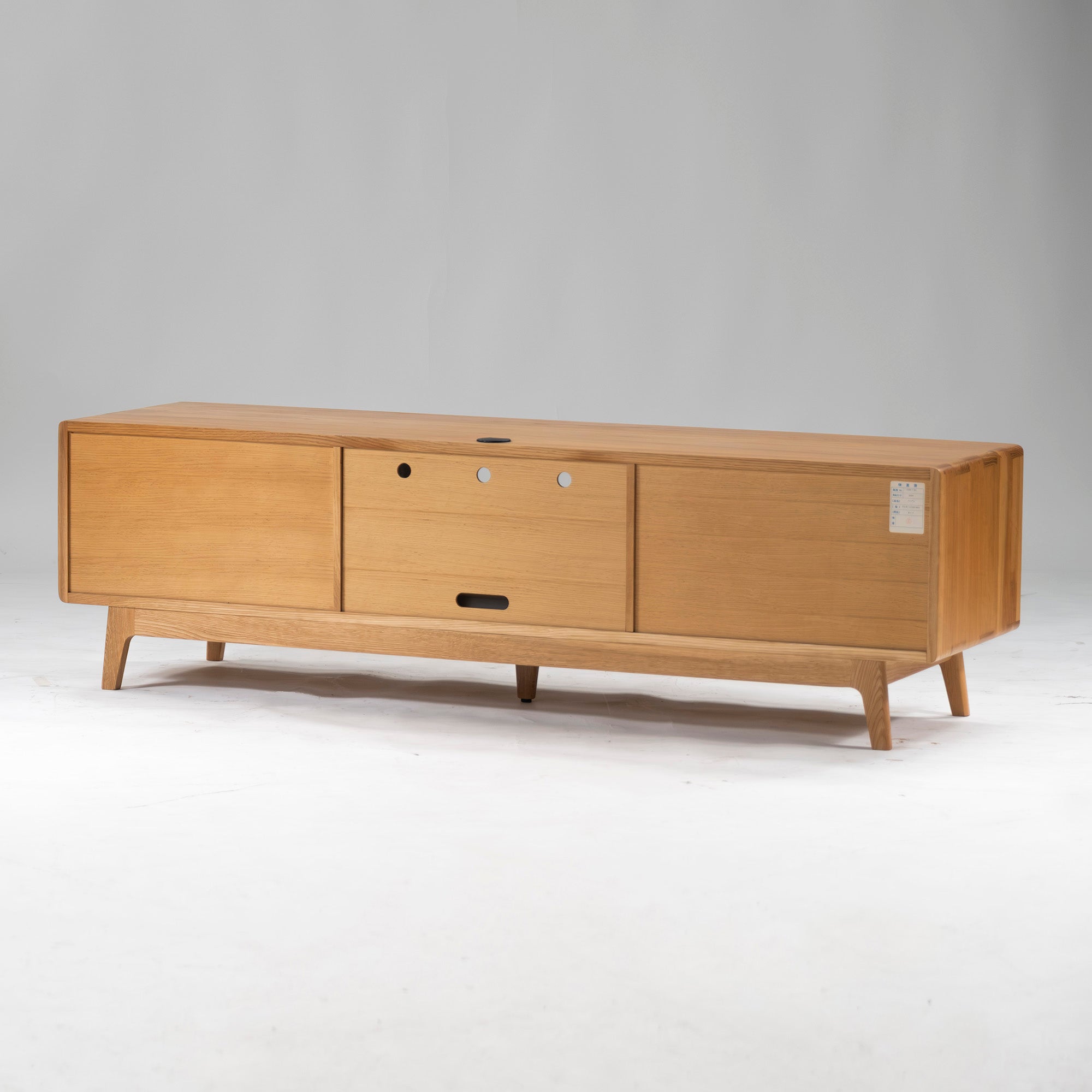 IDC Otsuka TV board, Kiritsu Mokko Nordy TV board w164, oak wood, solid wood, living room storage, storage furniture, low board, flap door