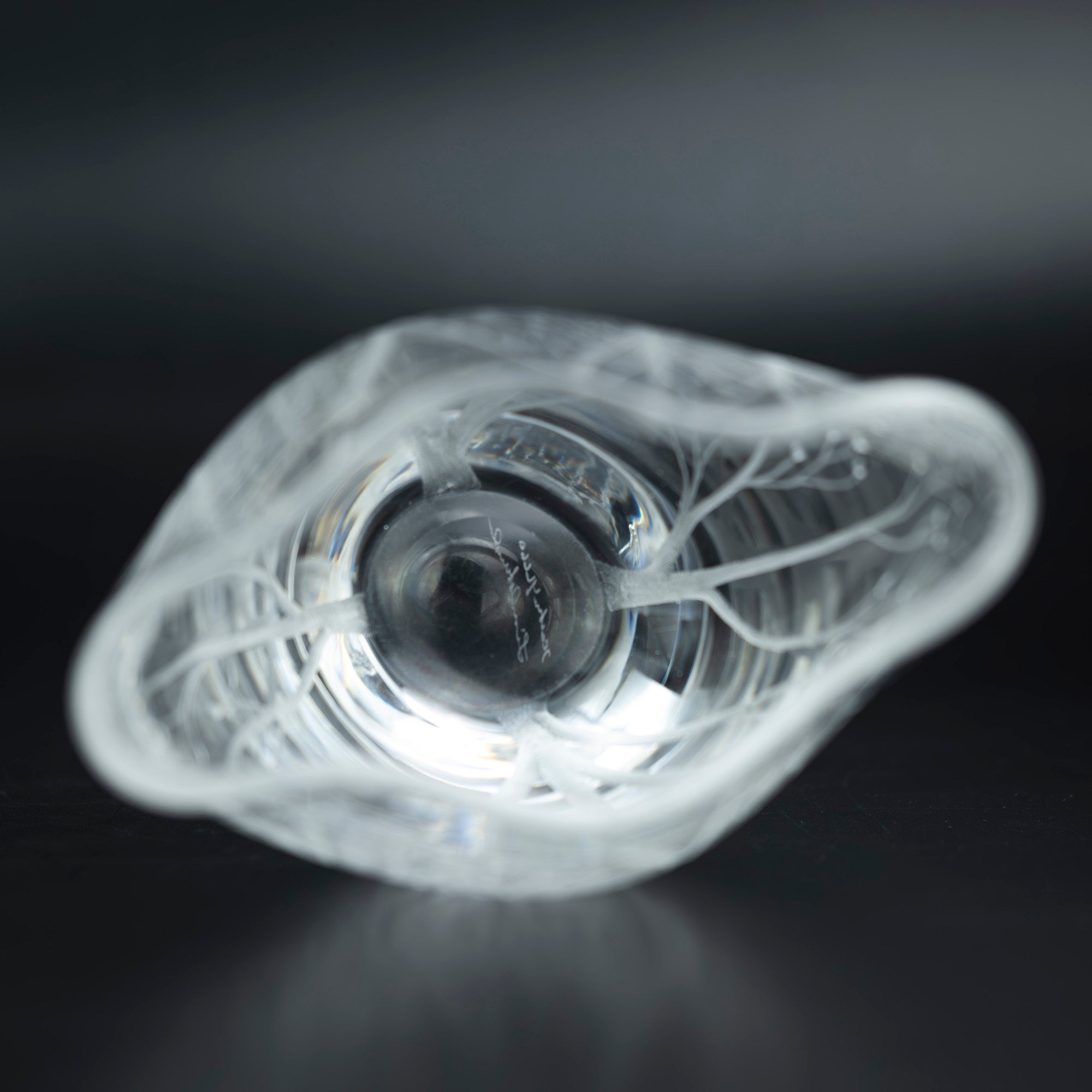 Kosta Boda Vicke Lindstrand Crystal Flower Vase 1960s