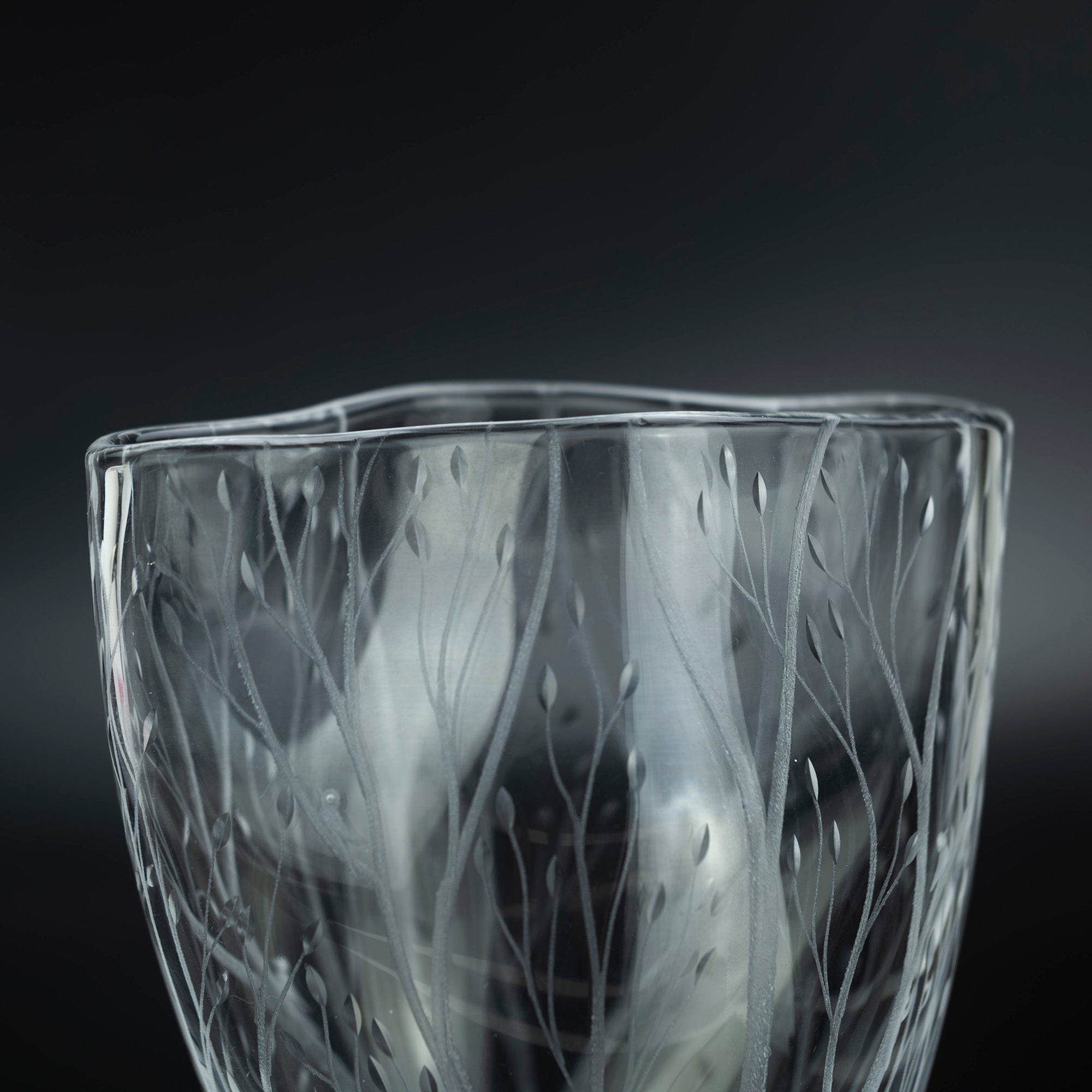 Kosta Boda Vicke Lindstrand Crystal Flower Vase 1960s