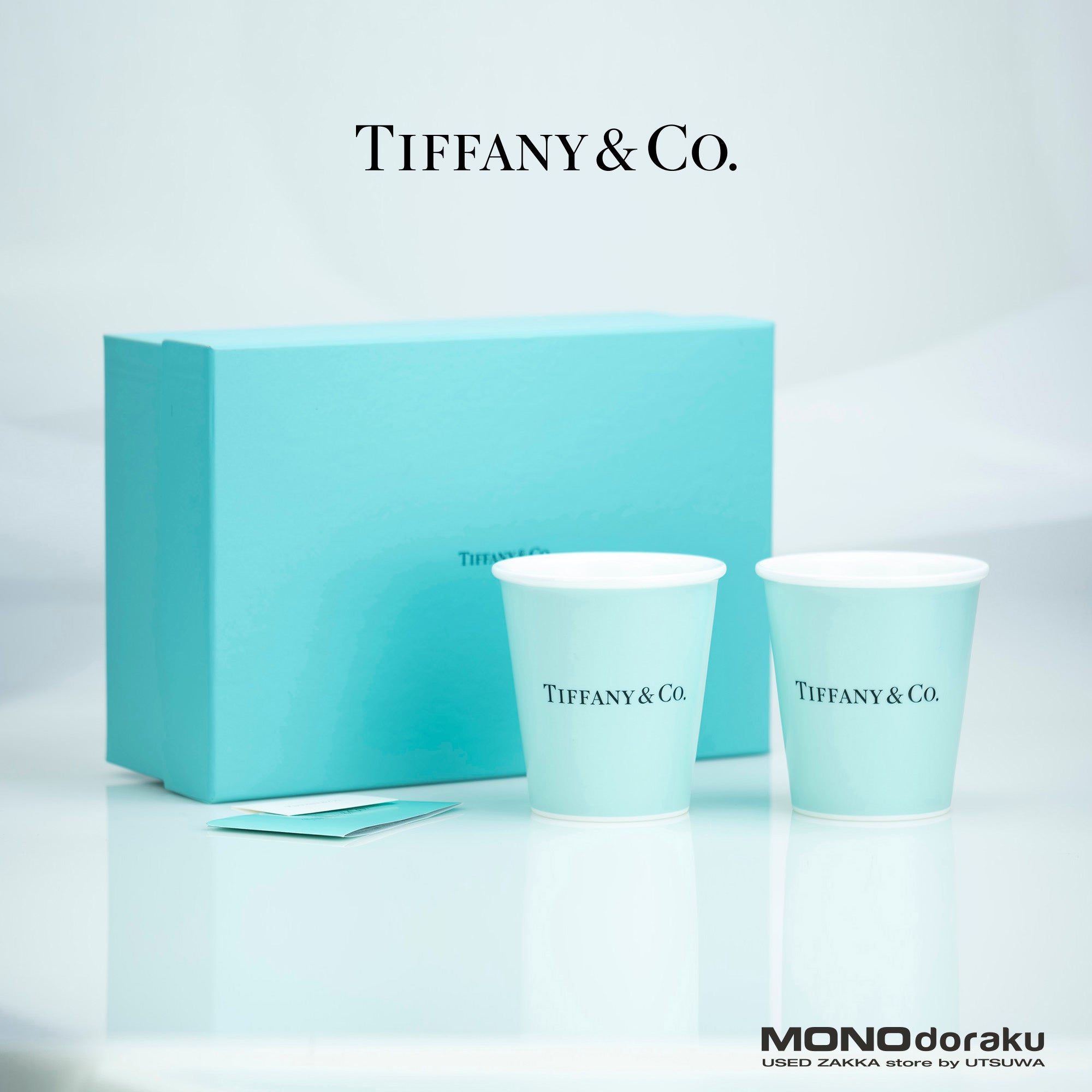 ティファニー エブリデイオブジェクト TIFFANY&Co. everyday objects ボーンチャイナ コーヒーカップ ペア 刻印あり