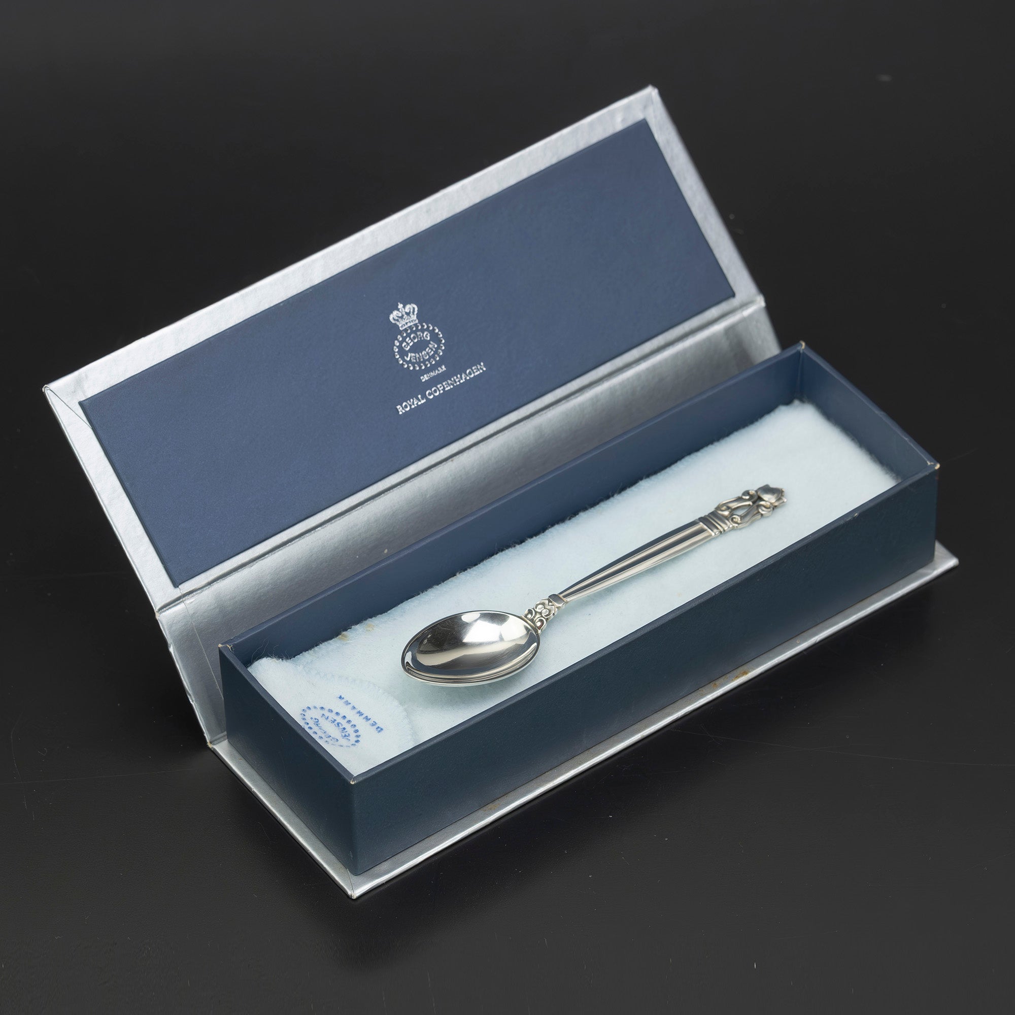 ジョージ ジェンセン エコーン GEORG JENSEN ACORN スターリングシルバー スプーン 箱付き