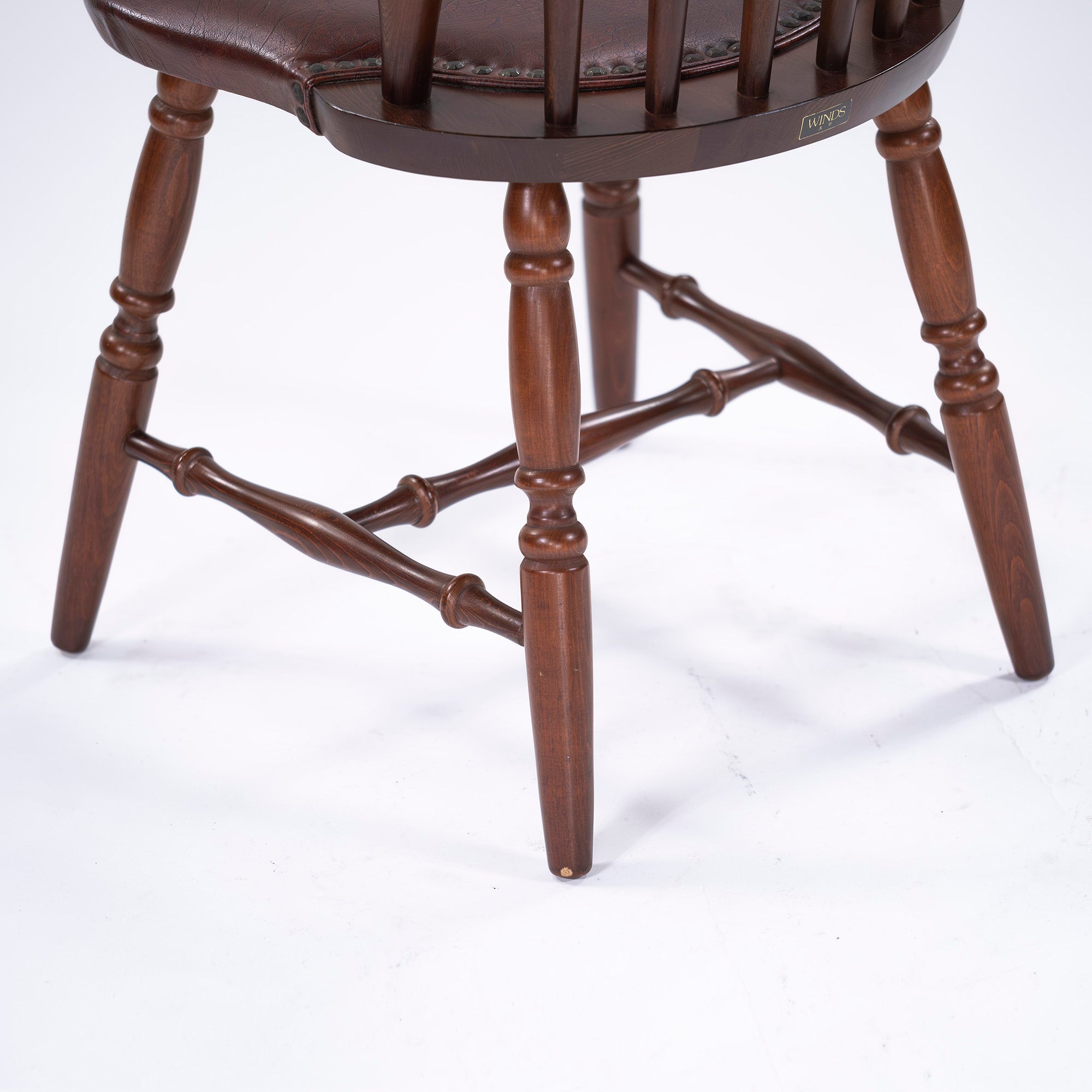 Hida Furniture WINDS Taihei Dining Chair Beech Wood Beech Wood Synthetic Leather Upholstery British Windsor Style Country Style Classic Design