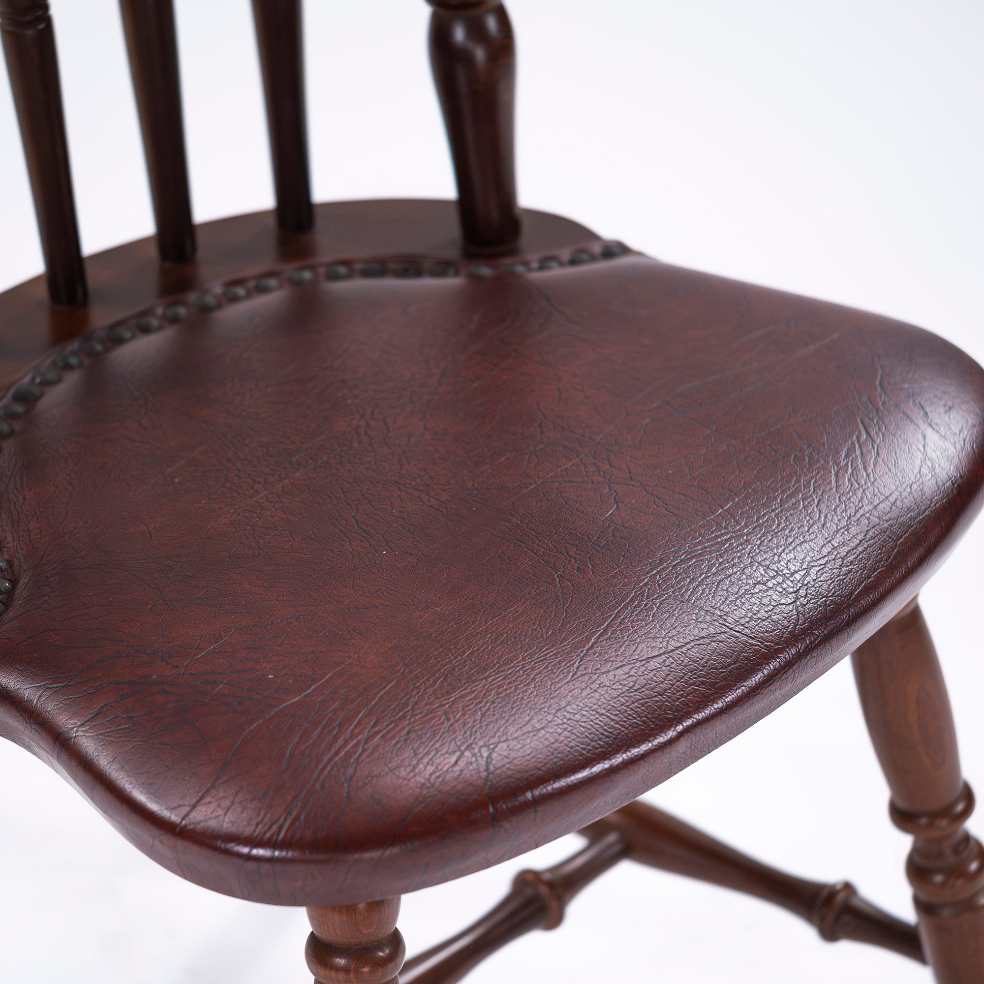 Hida Furniture WINDS Taihei Dining Chair Beech Wood Beech Wood Synthetic Leather Upholstery British Windsor Style Country Style Classic Design