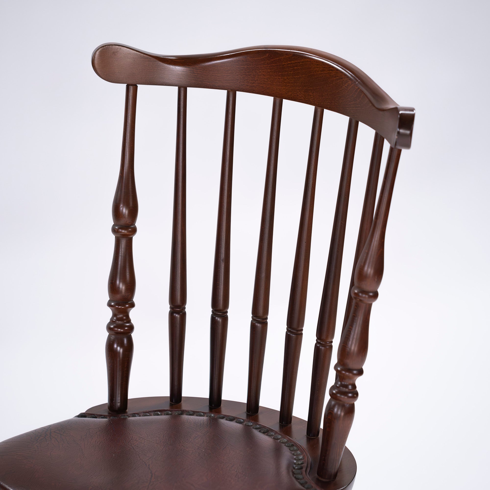 Hida Furniture WINDS Taihei Dining Chair Beech Wood Beech Wood Synthetic Leather Upholstery British Windsor Style Country Style Classic Design