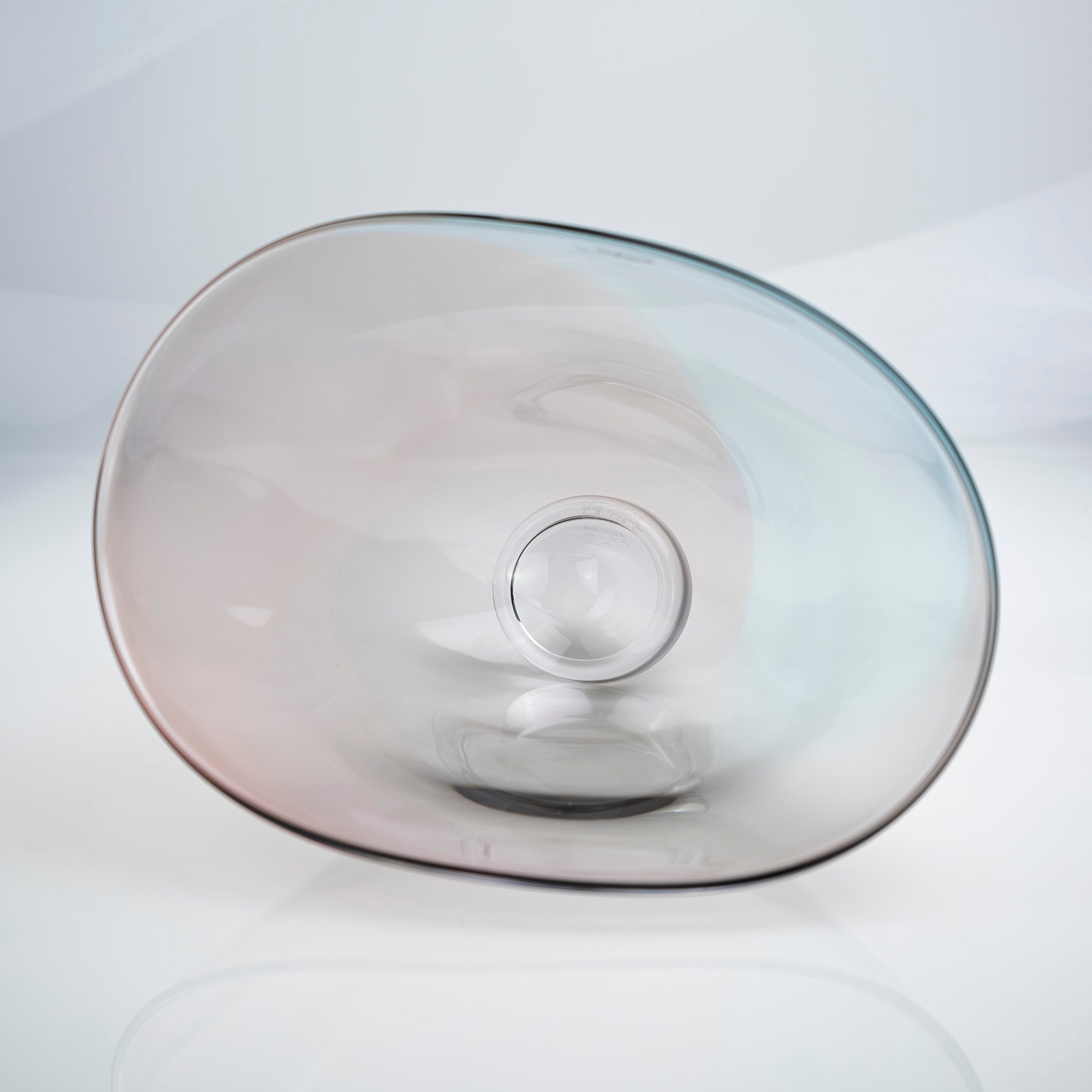 Costa Boda Shell Engman Tobago Large Base Bowl Art Glass Crystal Object