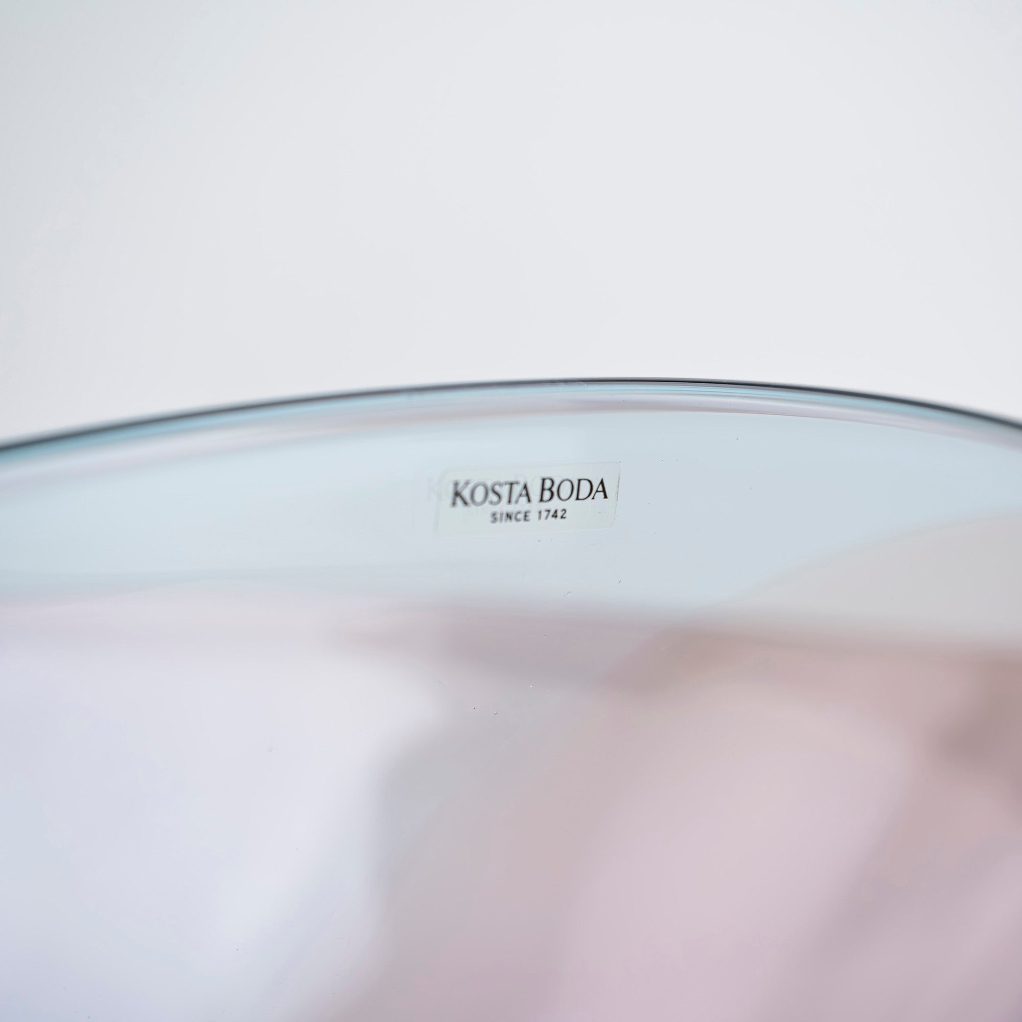 Costa Boda Shell Engman Tobago Large Base Bowl Art Glass Crystal Object