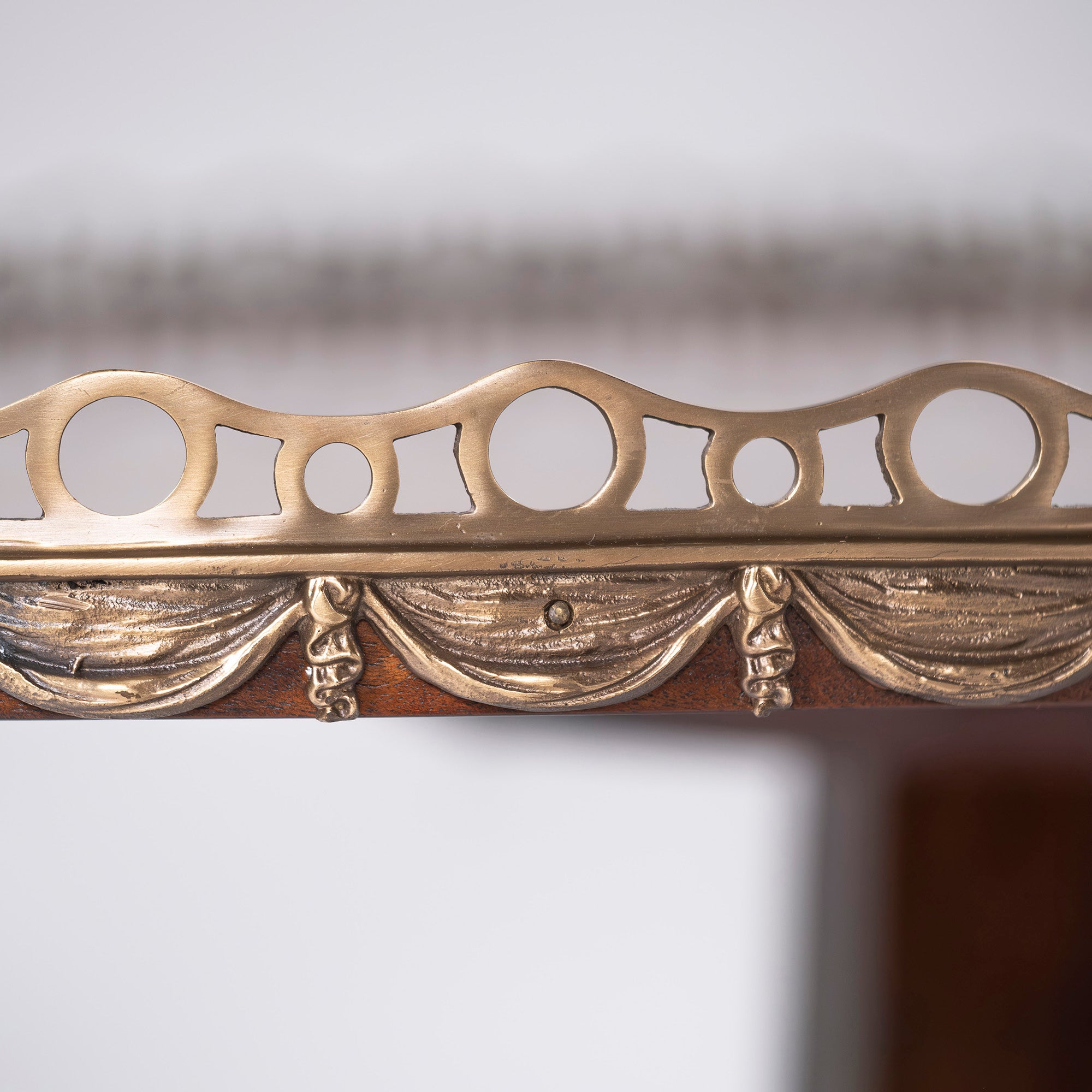 THEODORE ALEXANDER Center Table, Cocktail Table, Mahogany, Brass, Maitland Smith, Living Table