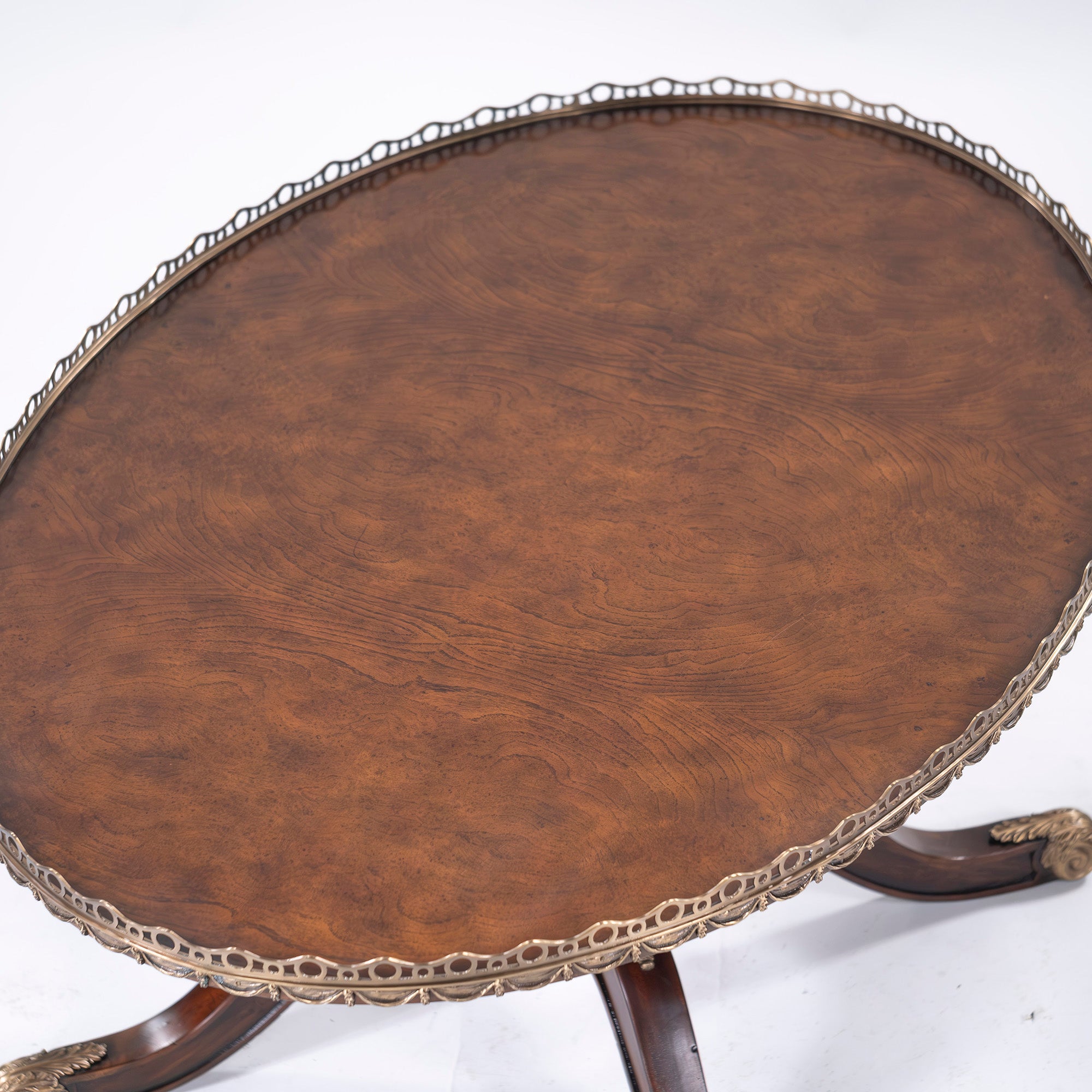 THEODORE ALEXANDER Center Table, Cocktail Table, Mahogany, Brass, Maitland Smith, Living Table