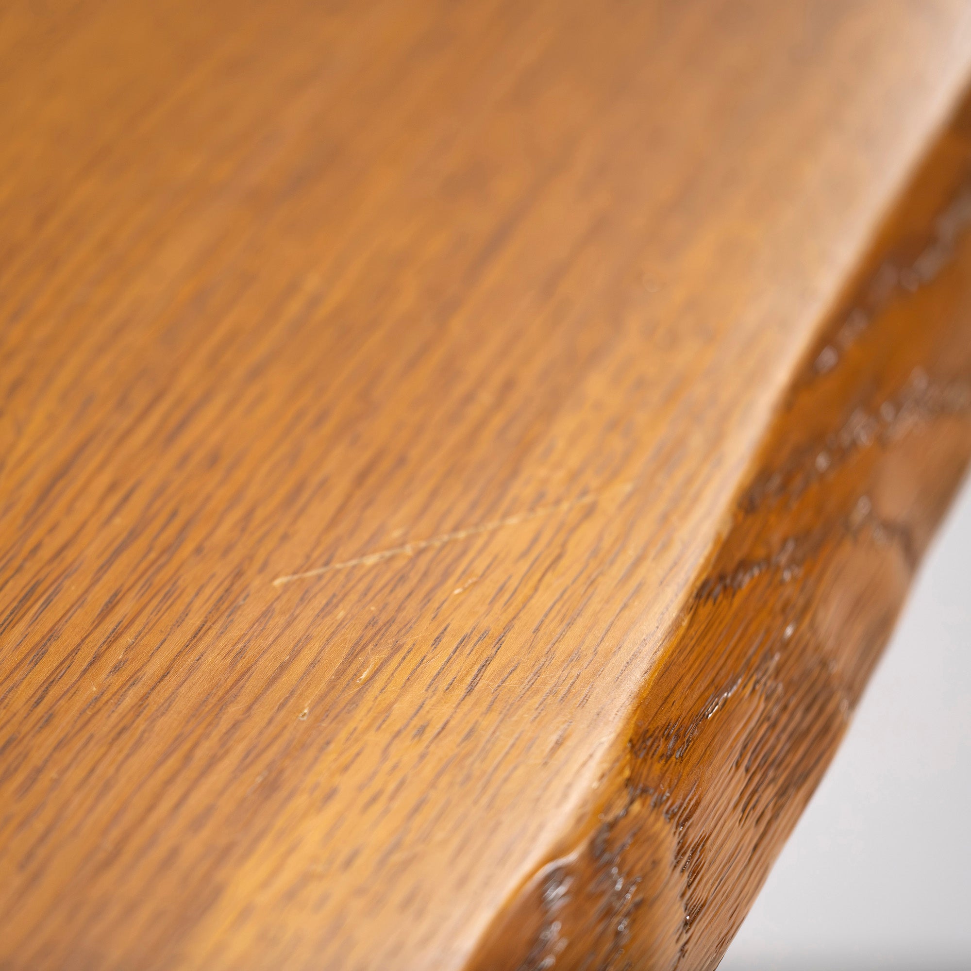 Center table, Kashiwa Mokko, low table, w120, oak wood, with bark, one-piece board style, low table, solid wood, oak wood, Japanese modern, living room table