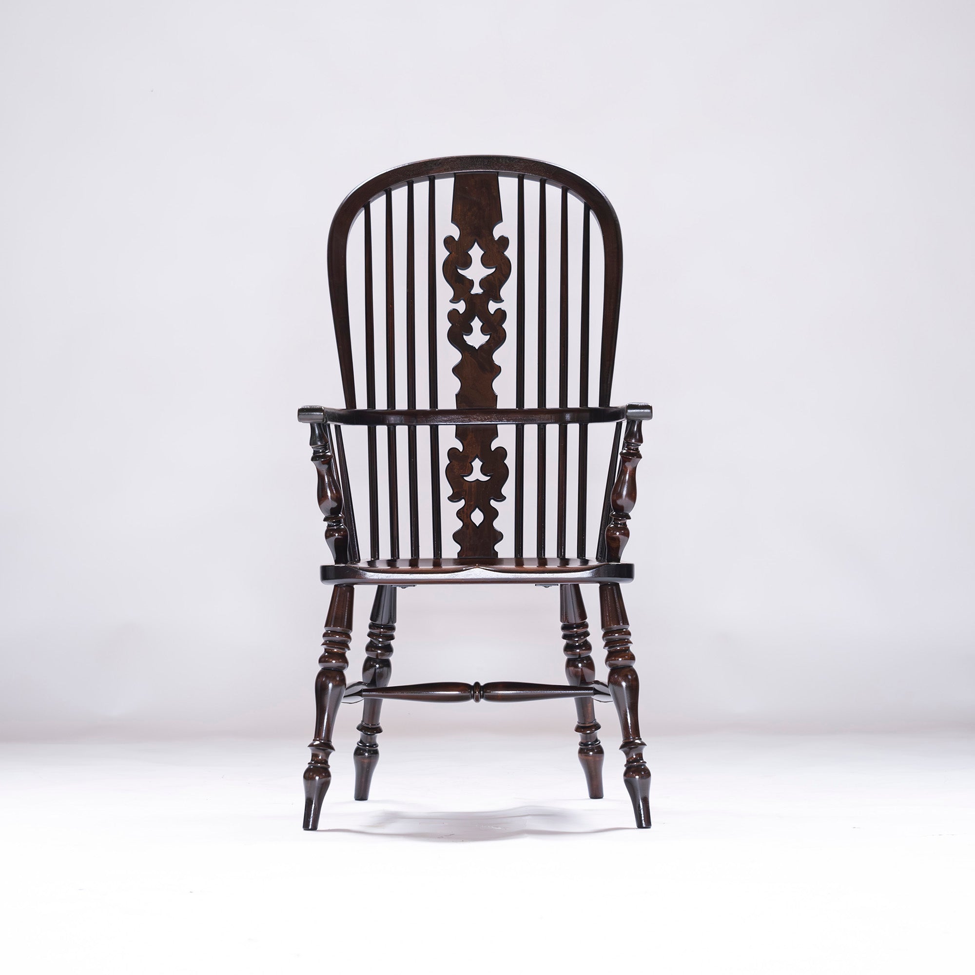 Lounge chair Matsumoto Mingei Furniture #44A type Windsor chair (1) Mizumezakura wood Oak wood Dining chair Armchair