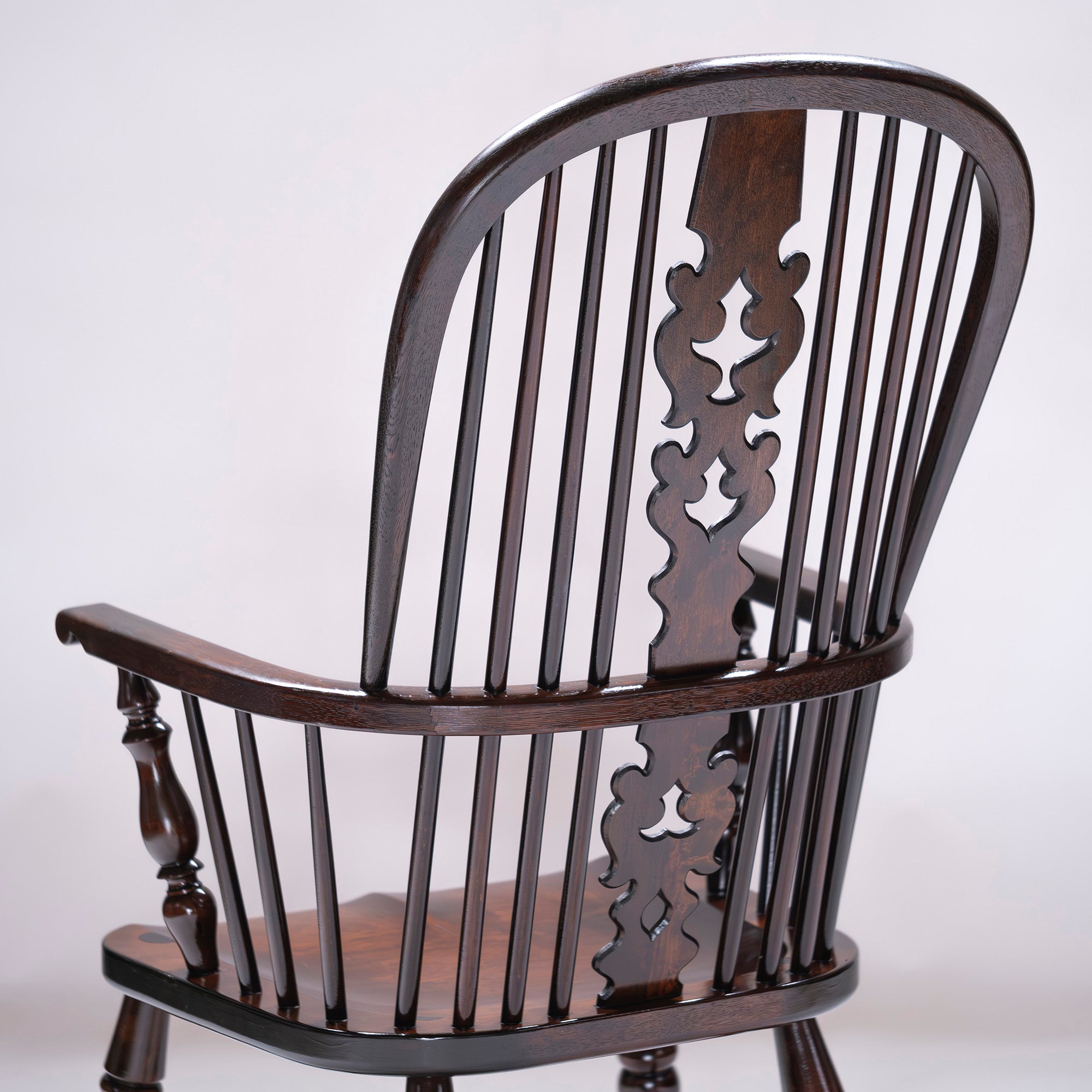 Lounge chair Matsumoto Mingei Furniture #44A type Windsor chair (1) Mizumezakura wood Oak wood Dining chair Armchair