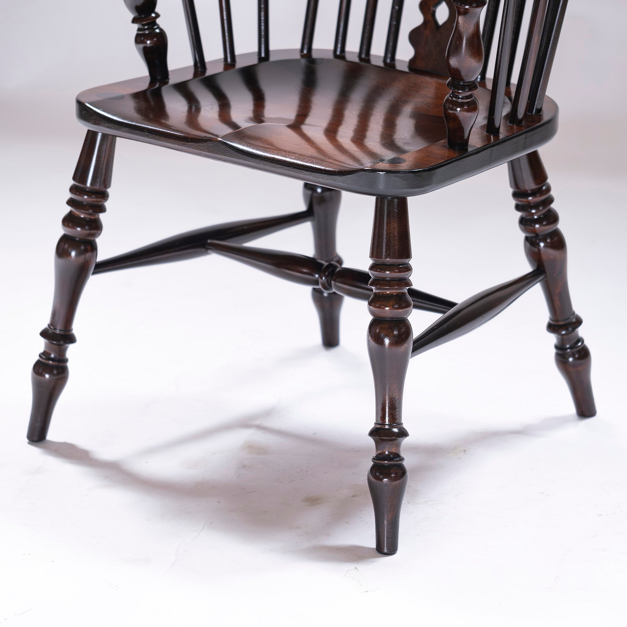 Lounge chair Matsumoto Mingei Furniture #44A type Windsor chair (1) Mizumezakura wood Oak wood Dining chair Armchair
