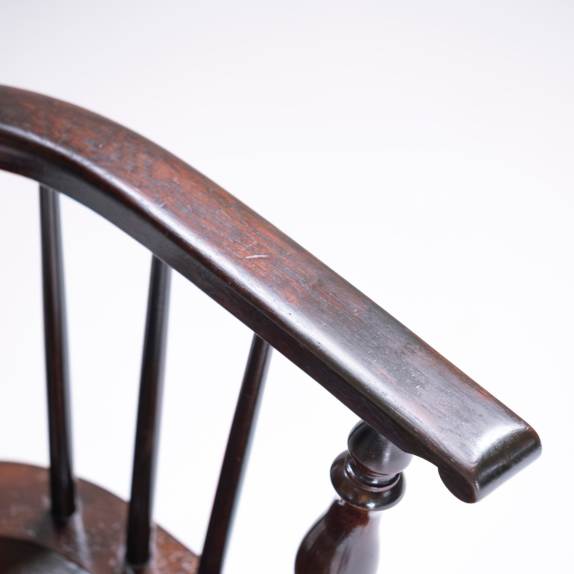 Lounge chair Matsumoto Mingei Furniture #44A type Windsor chair (1) Mizumezakura wood Oak wood Dining chair Armchair